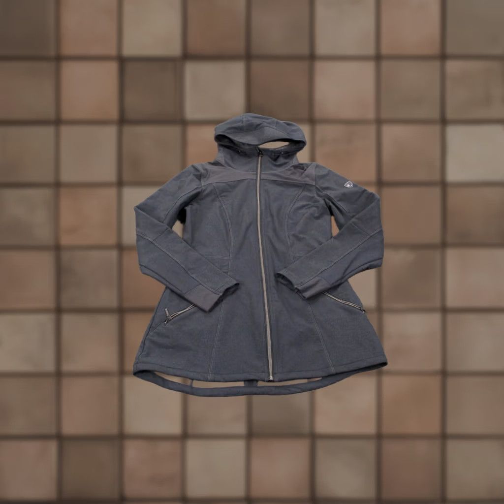 Vintage Kuhl Jacket Women S Gray Nylon Camping Hiking Jumper Hoodie Outdoors Parka Shirt Ladies S Gray Logo Pockets Hooded Zip Full Zip Thermal Size S / US 4 / IT 40 - 1 Thumbnail