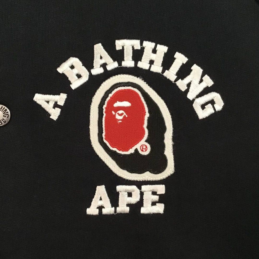 Bape BAPE LOGO Sweat varsity jacket a bathing ape NIGO Size US M / EU 48-50 / 2 - 4 Thumbnail
