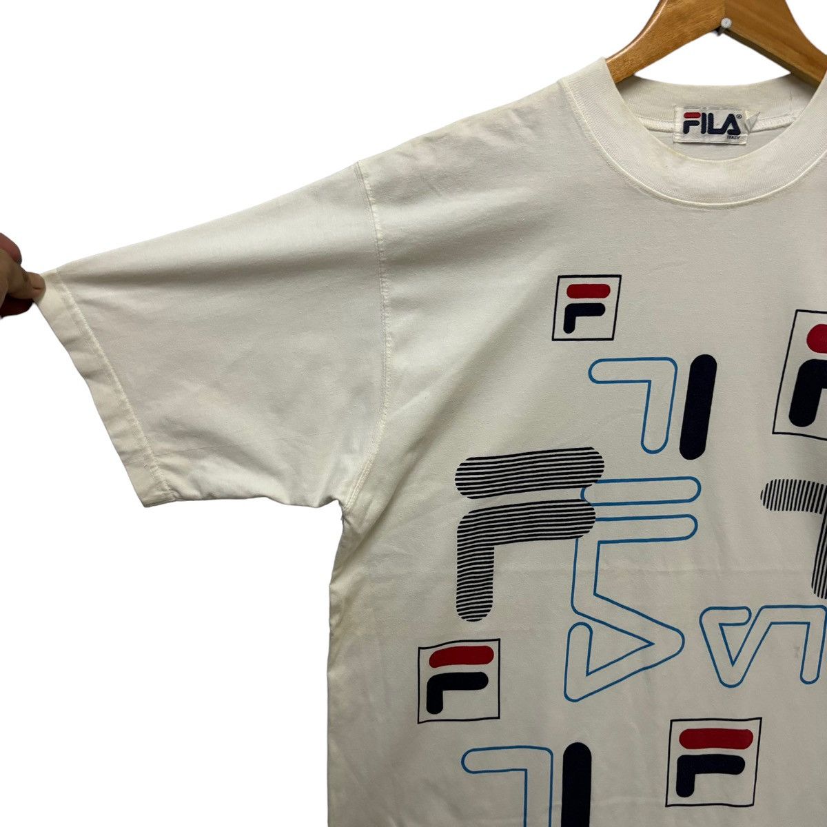 Fila × Vintage Vintage Fila Multi Logo Sportswear Tshirt Size US L / EU 52-54 / 3 - 6 Thumbnail