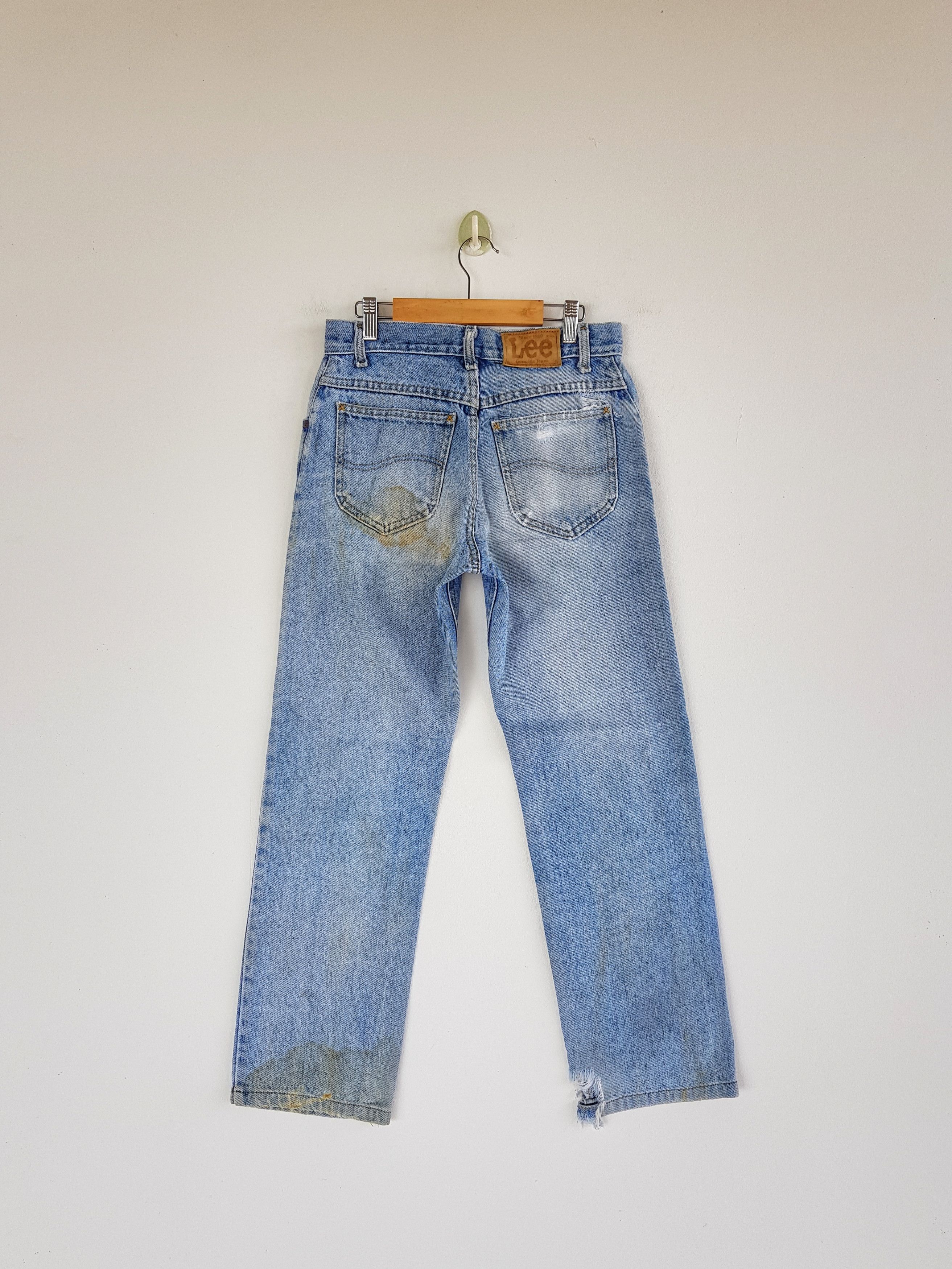 Lee Vintage Lee Sun Faded Jeans Rusty Lee Light Wash Denim Size 24" / US 00 / IT 34 - 2 Thumbnail