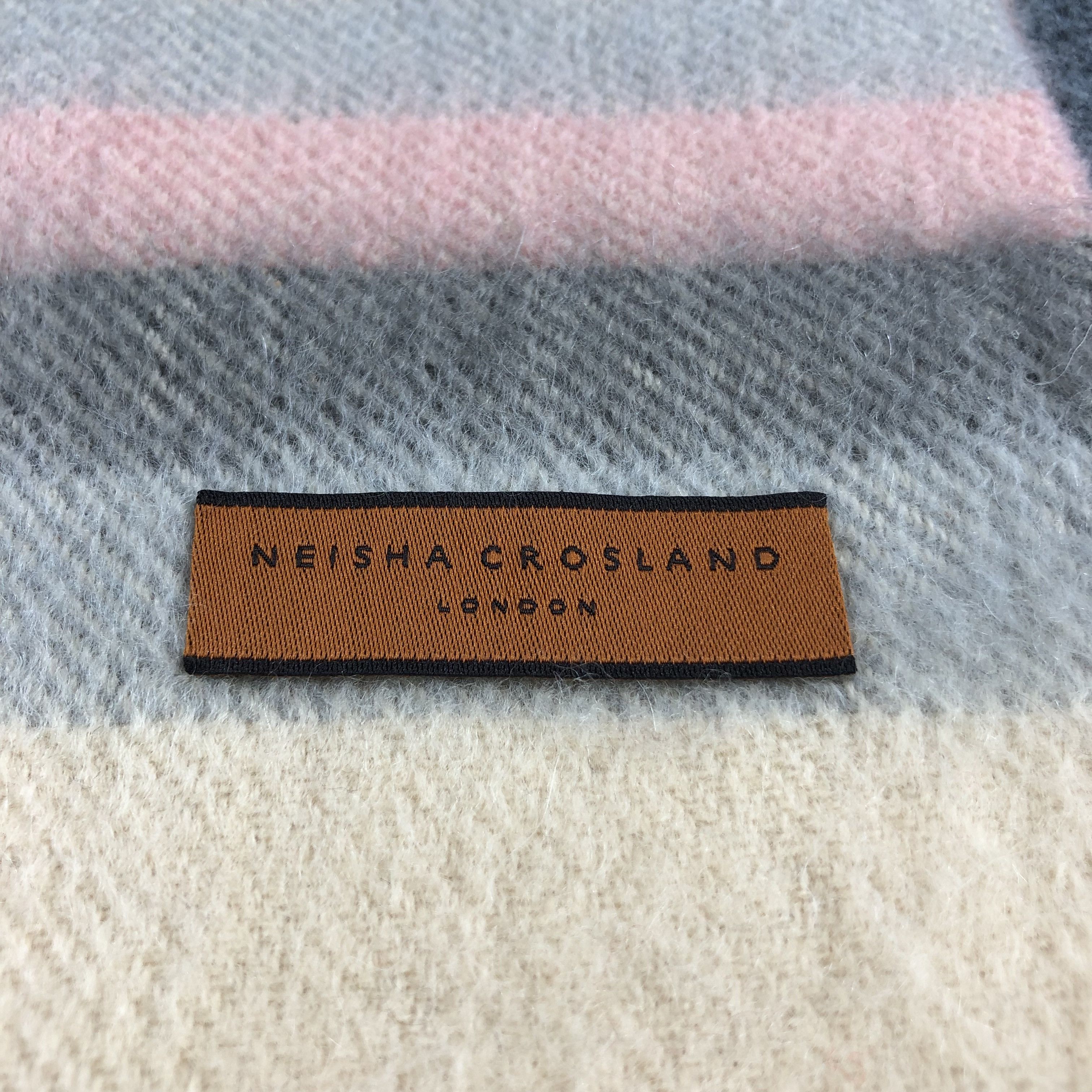 Vintage Neisha Crosland London Cashmere Scarf Muffler V812 Size ONE SIZE - 4 Thumbnail