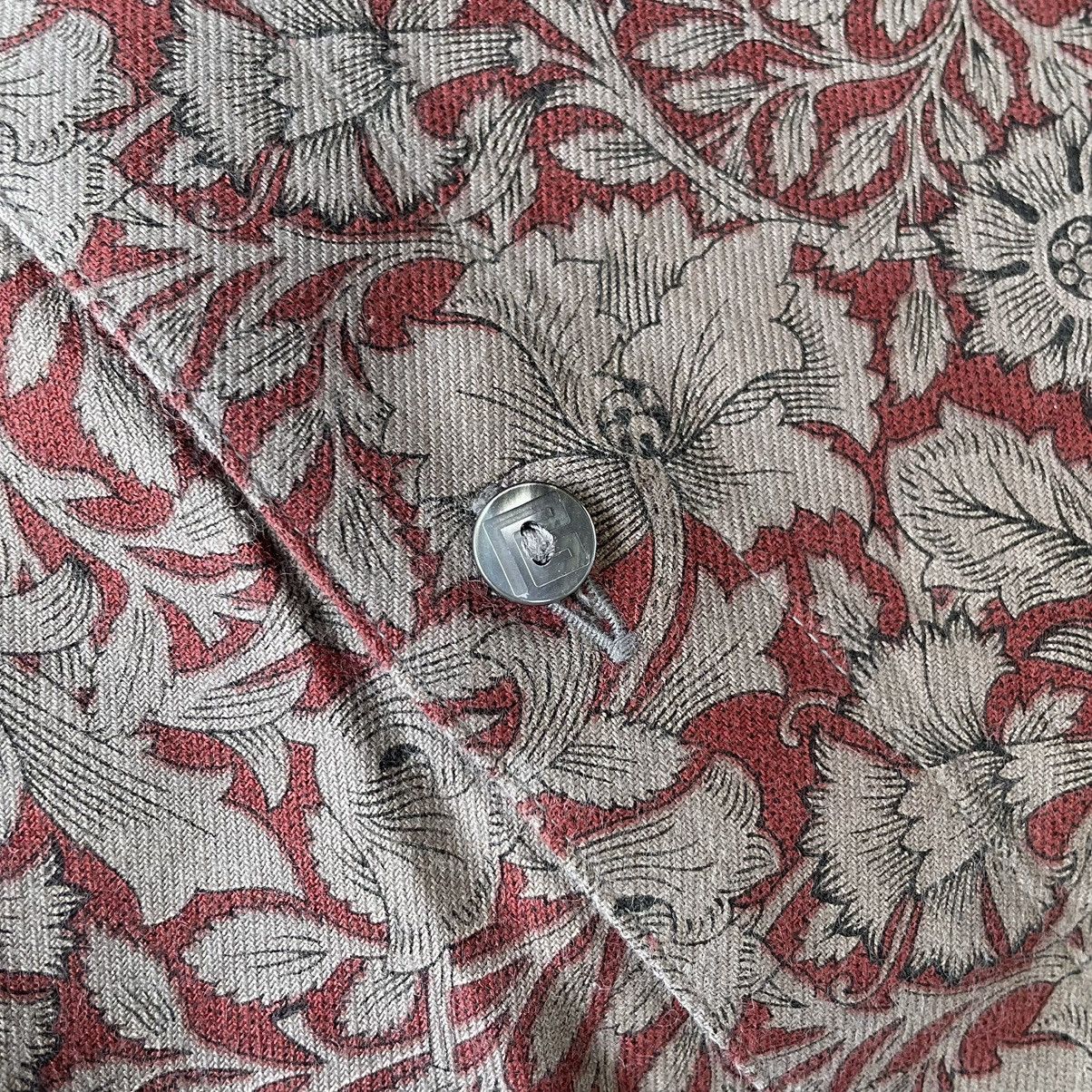 Pierre Balmain Pierre Balmain Paris Vintage Floral Designer Shirt Size US L / EU 52-54 / 3 - 6 Thumbnail