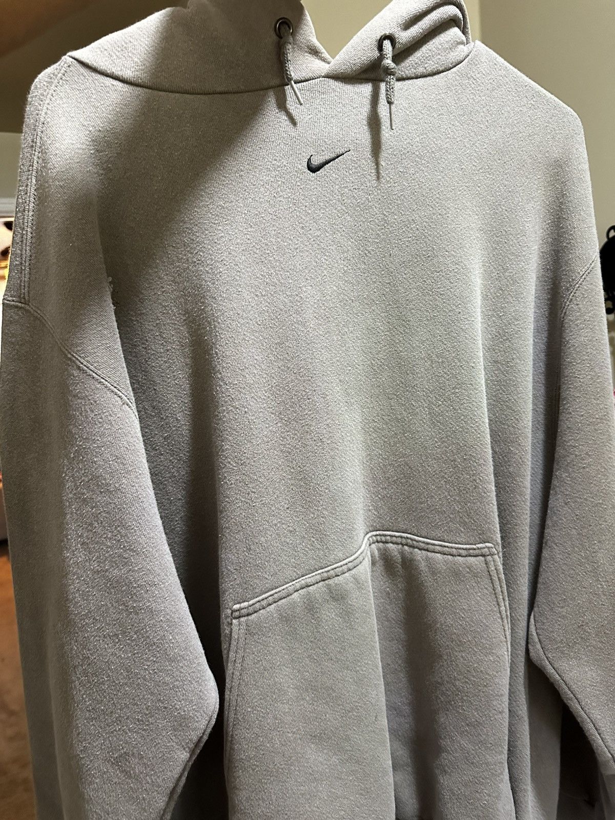 Nike 90’s Nike Center Swoosh Hoodie - Grey Size US XL / EU 56 / 4 - 1 Thumbnail