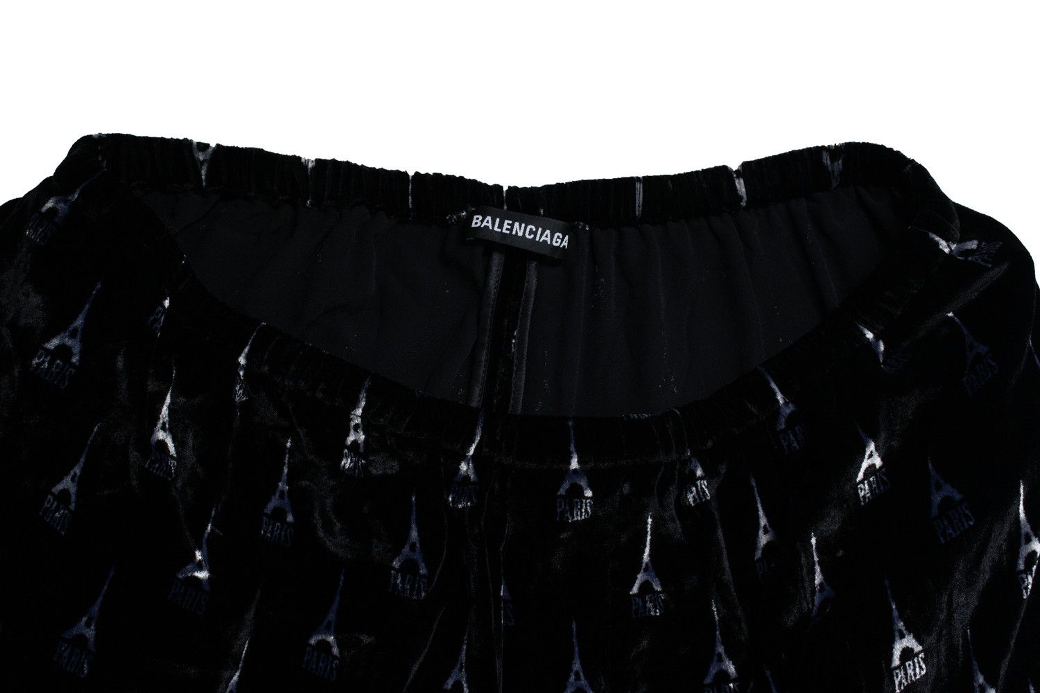 Balenciaga Balenciaga, black velour eiffeltower pyjama suit Size US L / EU 52-54 / 3 - 14 Thumbnail