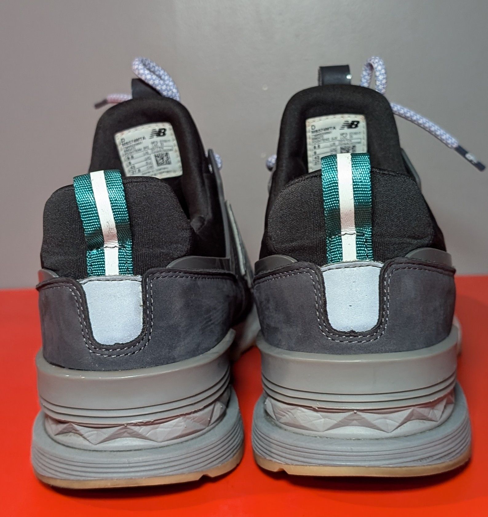 New Balance Size 9.5 - New Balance Mita Sneakers x 574 Black Blue Size US 9.5 / EU 42-43 - 5 Thumbnail
