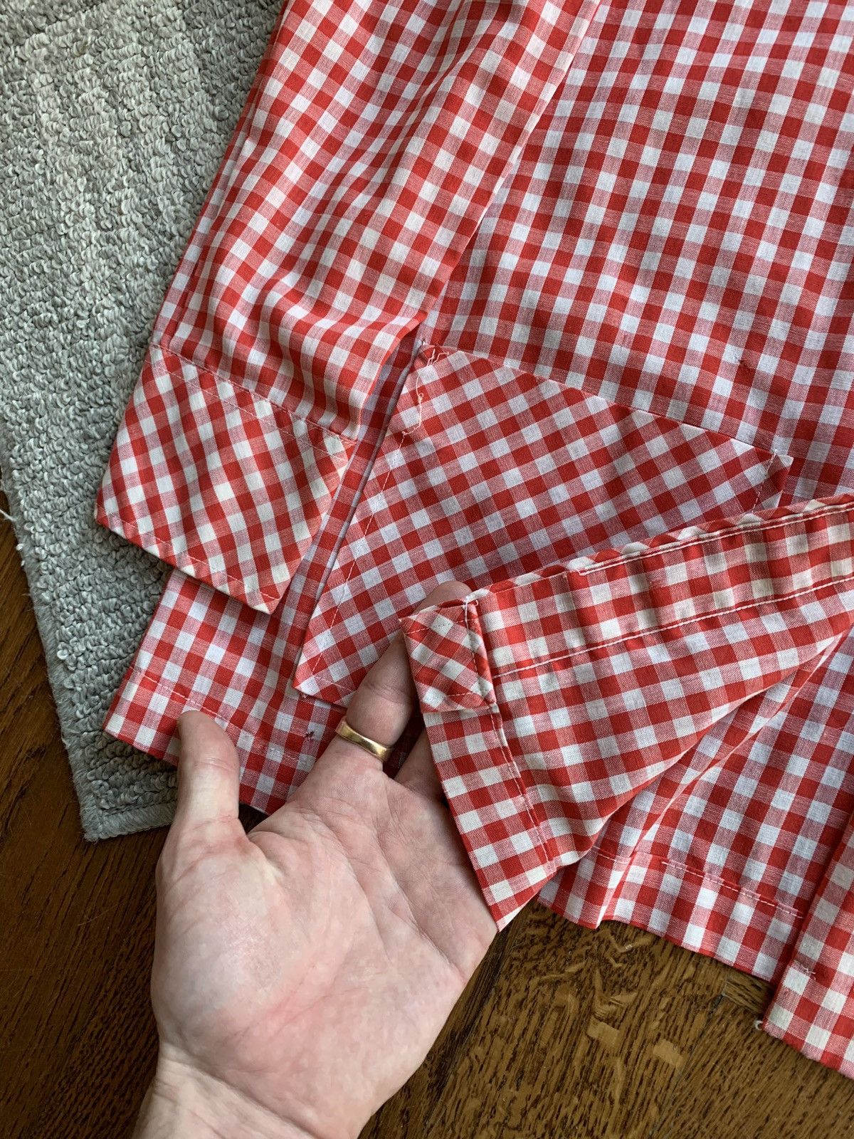 Other × Vintage True Vintage Picnic Checker Plaid Chore 1970s Hippie Boho Size XS / US 0-2 / IT 36-38 - 2 Thumbnail