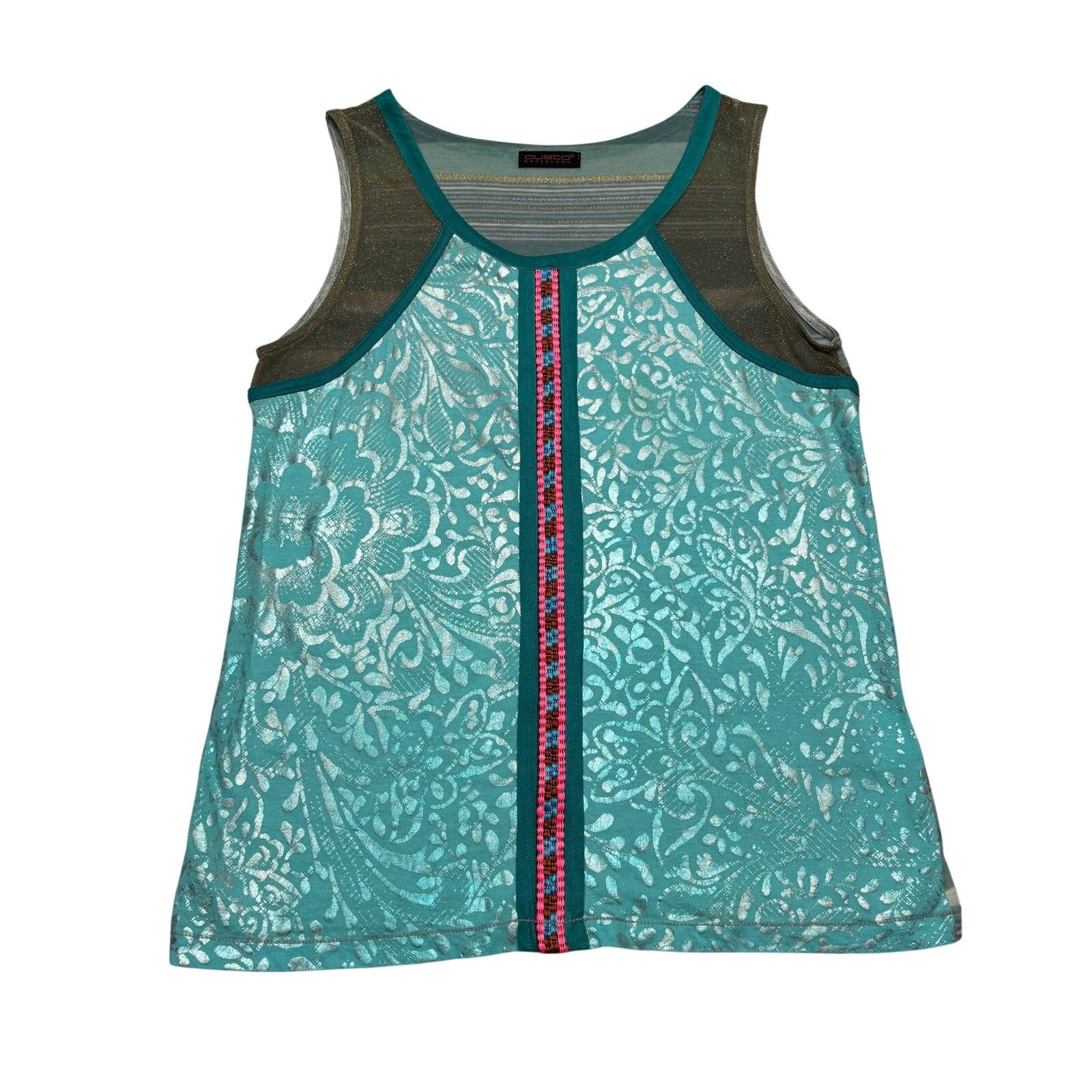 Custo Barcelona Vintage Custo Barcelona Y2K Tank Top Womens Medium Sheer Size M / US 6-8 / IT 42-44 - 1 Thumbnail