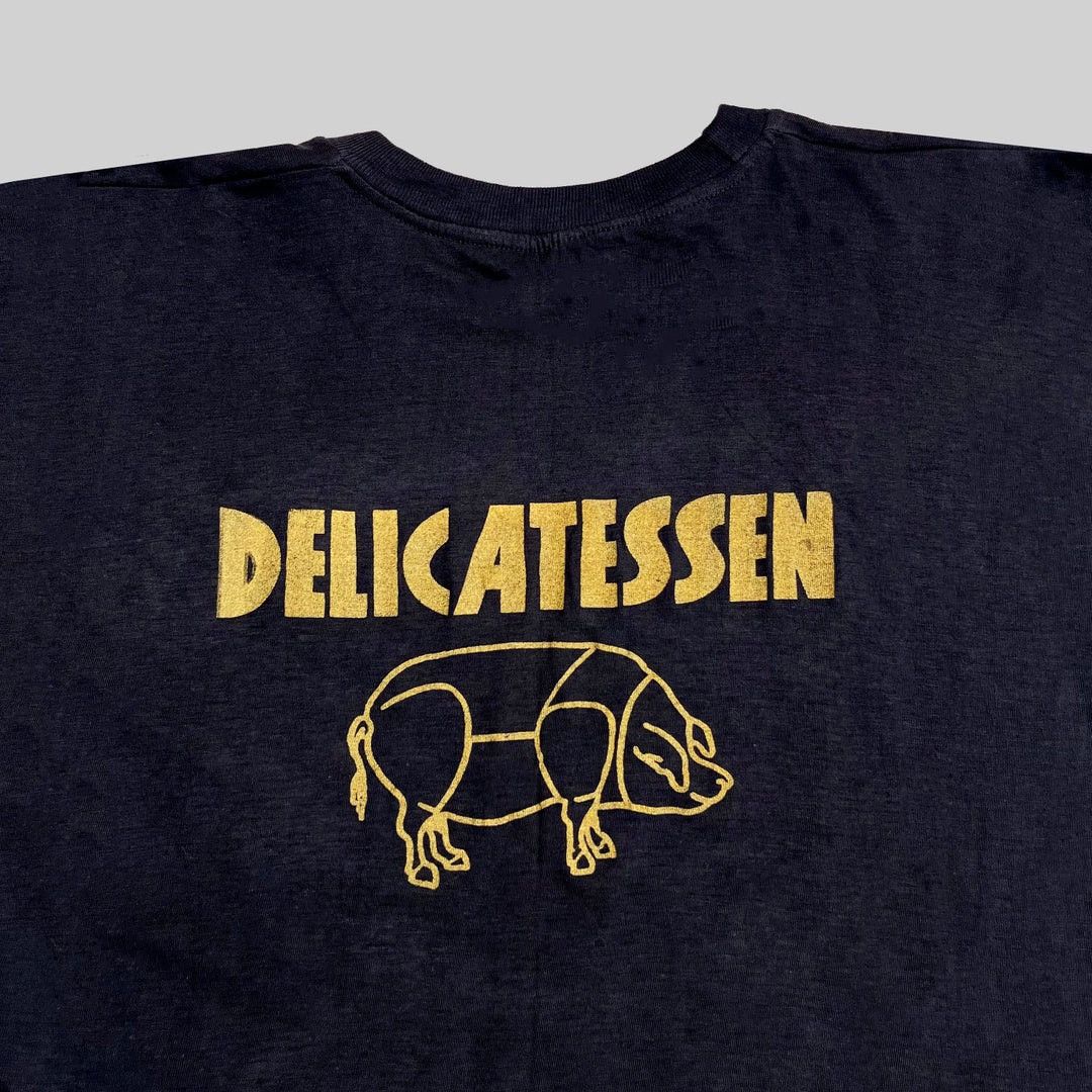 Vintage Delicatessen 1991 Vintage Movie Promo Logo 90s T-Shirt Size US L / EU 52-54 / 3 - 4 Thumbnail