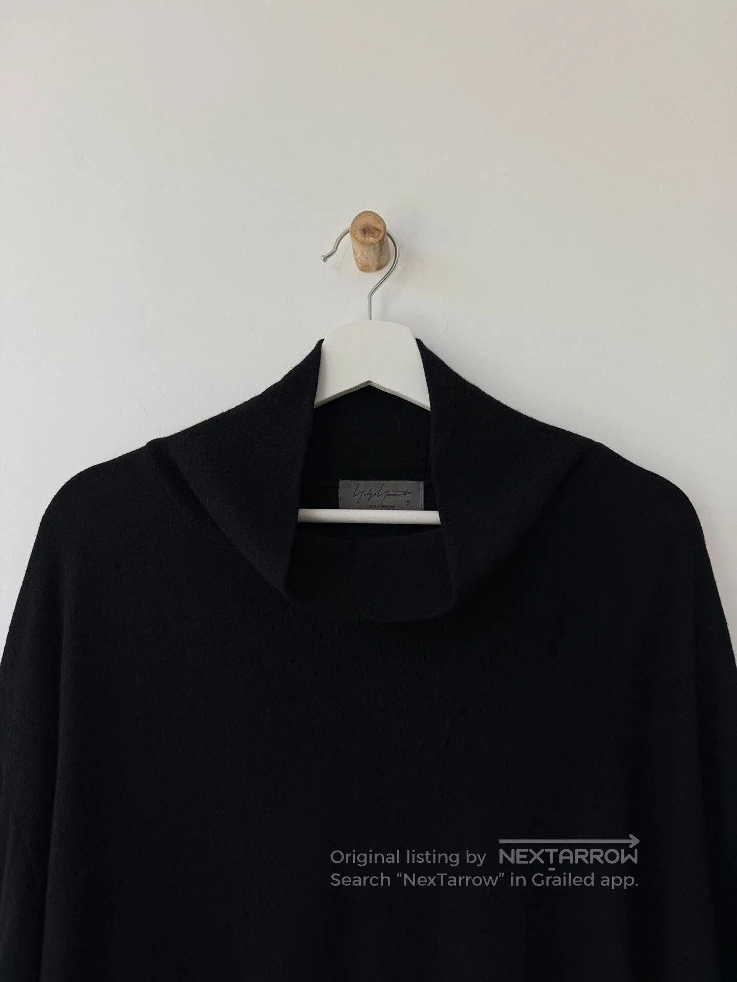 Yohji Yamamoto black wool turtleneck top by yohji yamamoto. Size US XXL / EU 58 / 5 - 4 Thumbnail