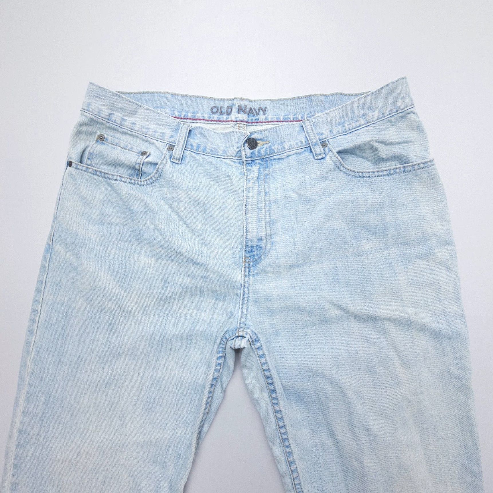 Old Navy Vintage Old Navy Jeans Mens 36 x 32 Inseam Light Wash Straight 5-Pocket Denim Blue 2000s Y2K Regular Rise Mid Decade Theme American Mens Size US 36 / EU 52 - 4 Thumbnail