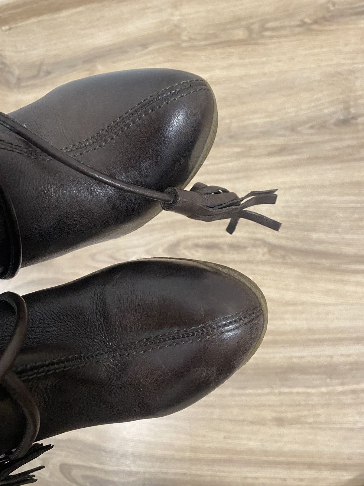 Miss Sixty Rare Y2K Miss Sixty Brown Leather Heels High Boots Size: 38 Size US 8 / IT 38 - 7 Thumbnail