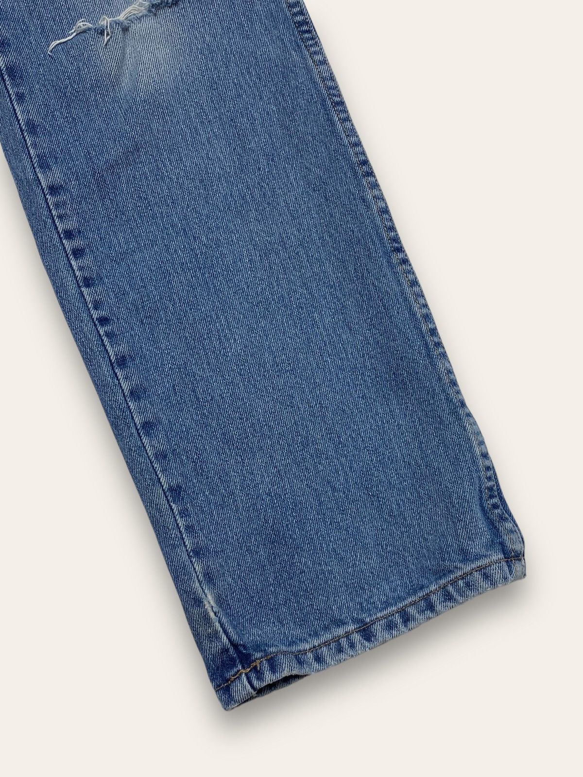 Jean Vintage WRANGLER Denim Baggy Jeans Light Blue Size US 32 / EU 48 - 3 Thumbnail