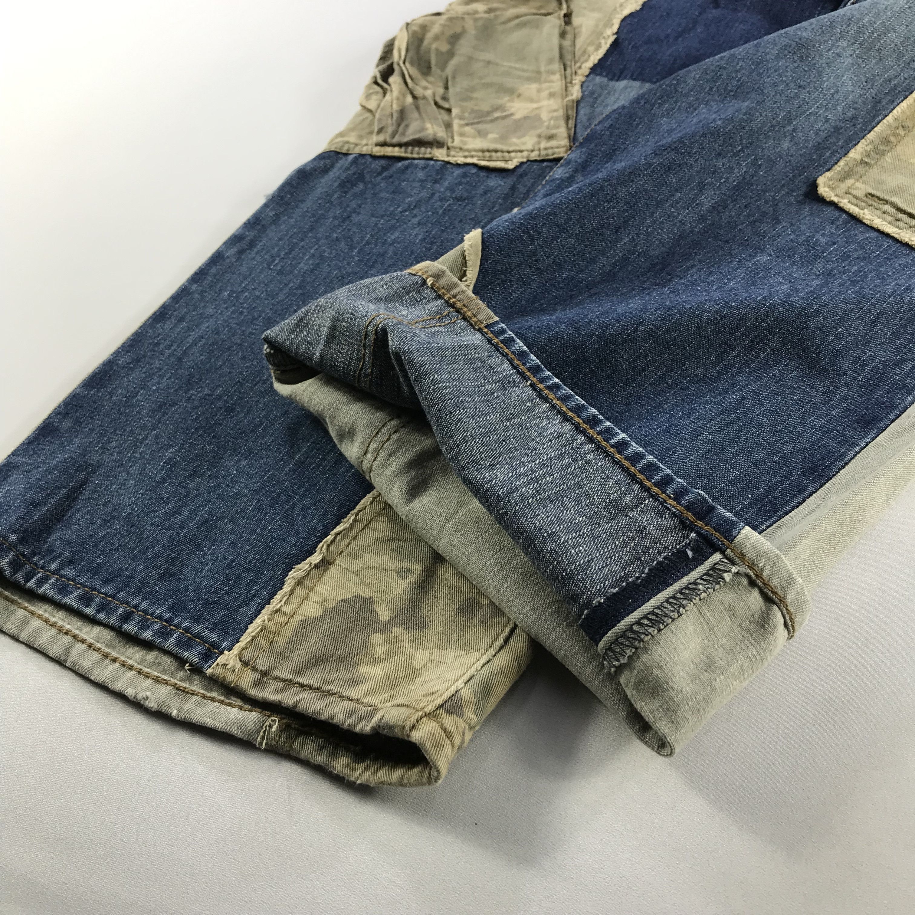 Japanese Brand × PPFM PPFM Jeans Multi Pocket Camo Cargo Denim KJ3194 Size US 32 / EU 48 - 8 Thumbnail