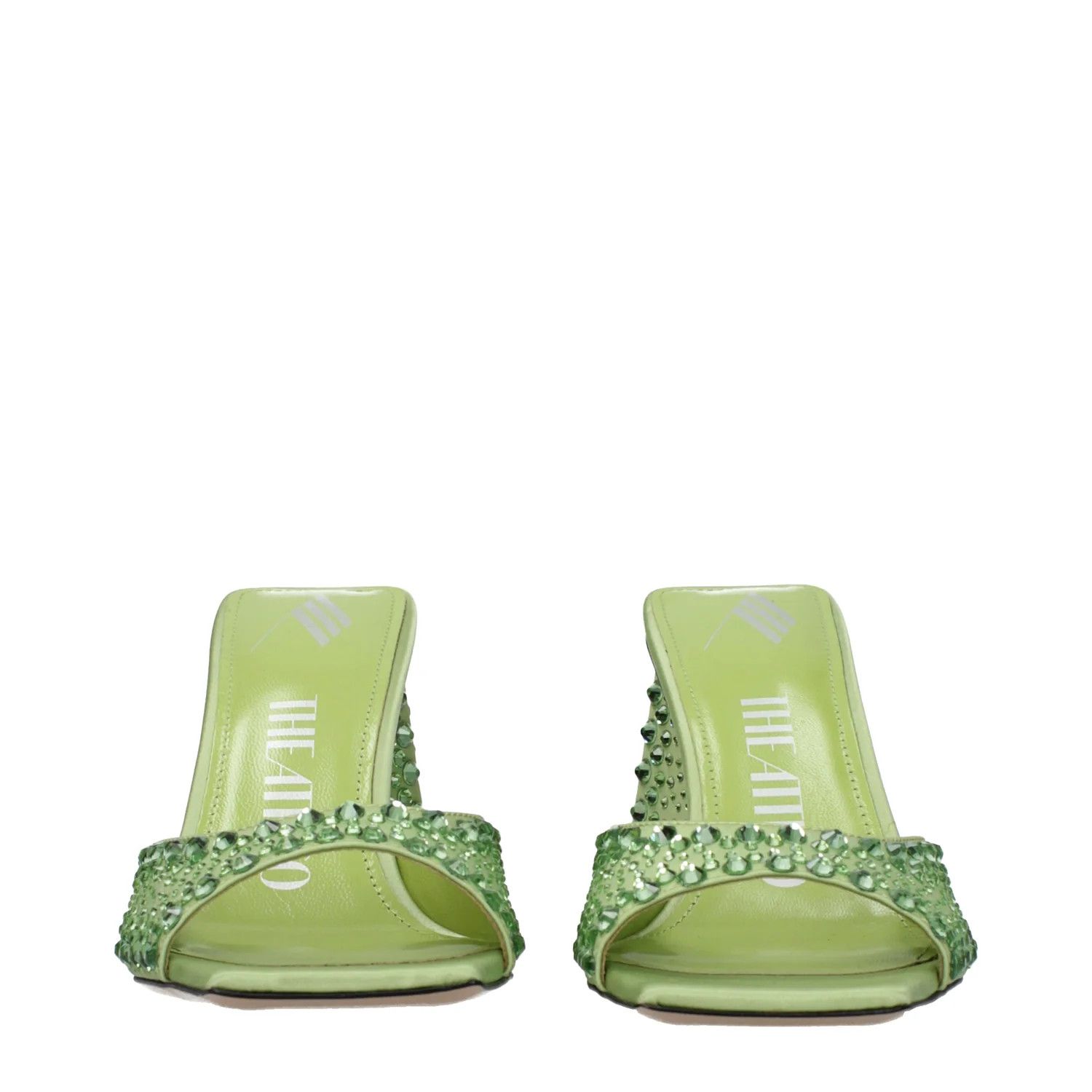 The Attico ob1o1e1224 Satin Sandals in Green/Lime Size US 5 / IT 35 - 3 Thumbnail