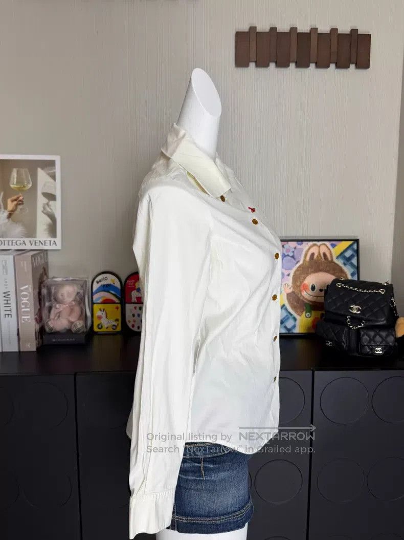 Vivienne Westwood Vivienne Westwood Milk White Saturn Shirt Old Style Size M / US 6-8 / IT 42-44 - 4 Thumbnail