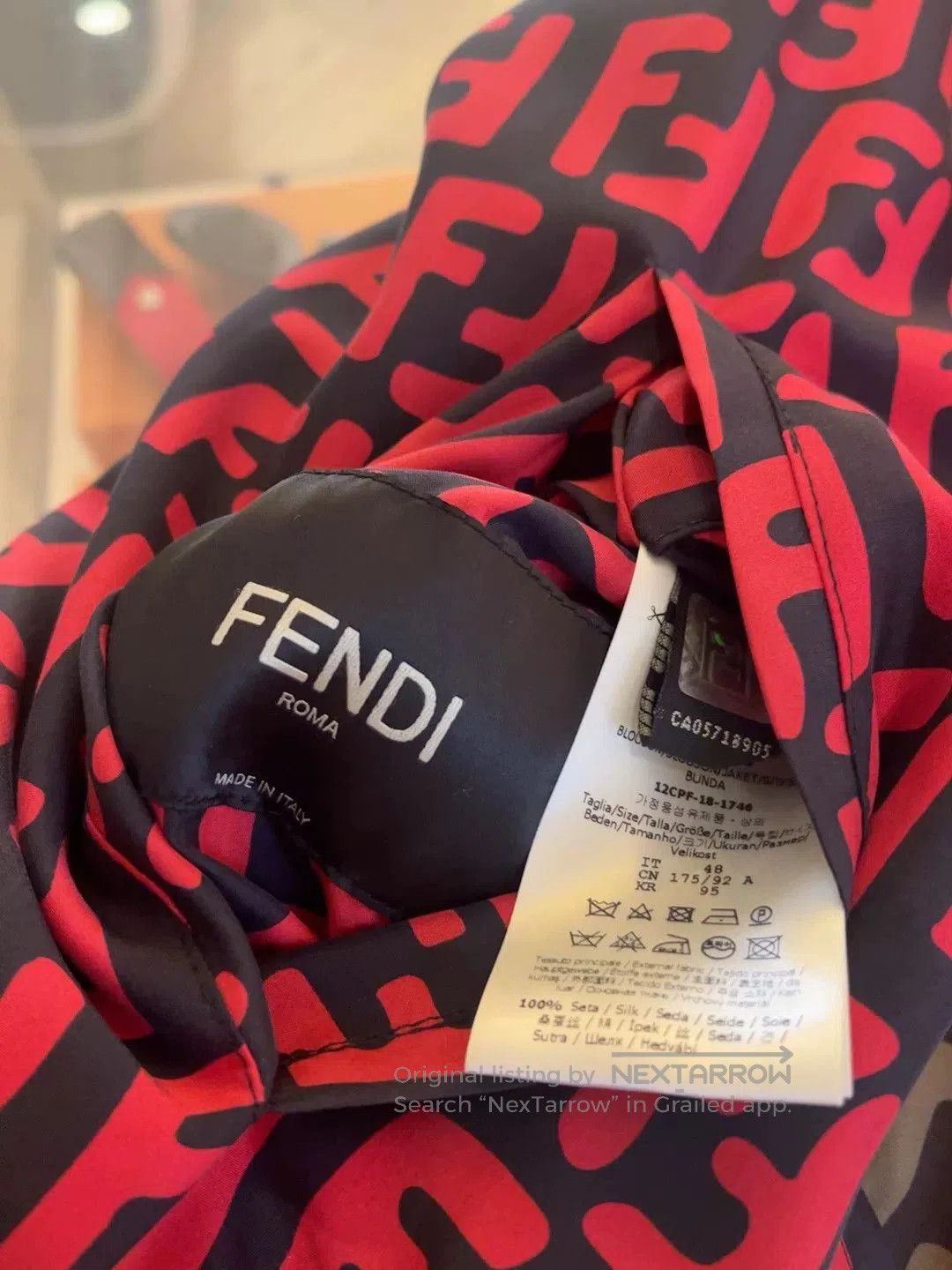 Fendi Fendi Reversible Silk Jacket for Unisex. Size US M / EU 48-50 / 2 - 8 Thumbnail