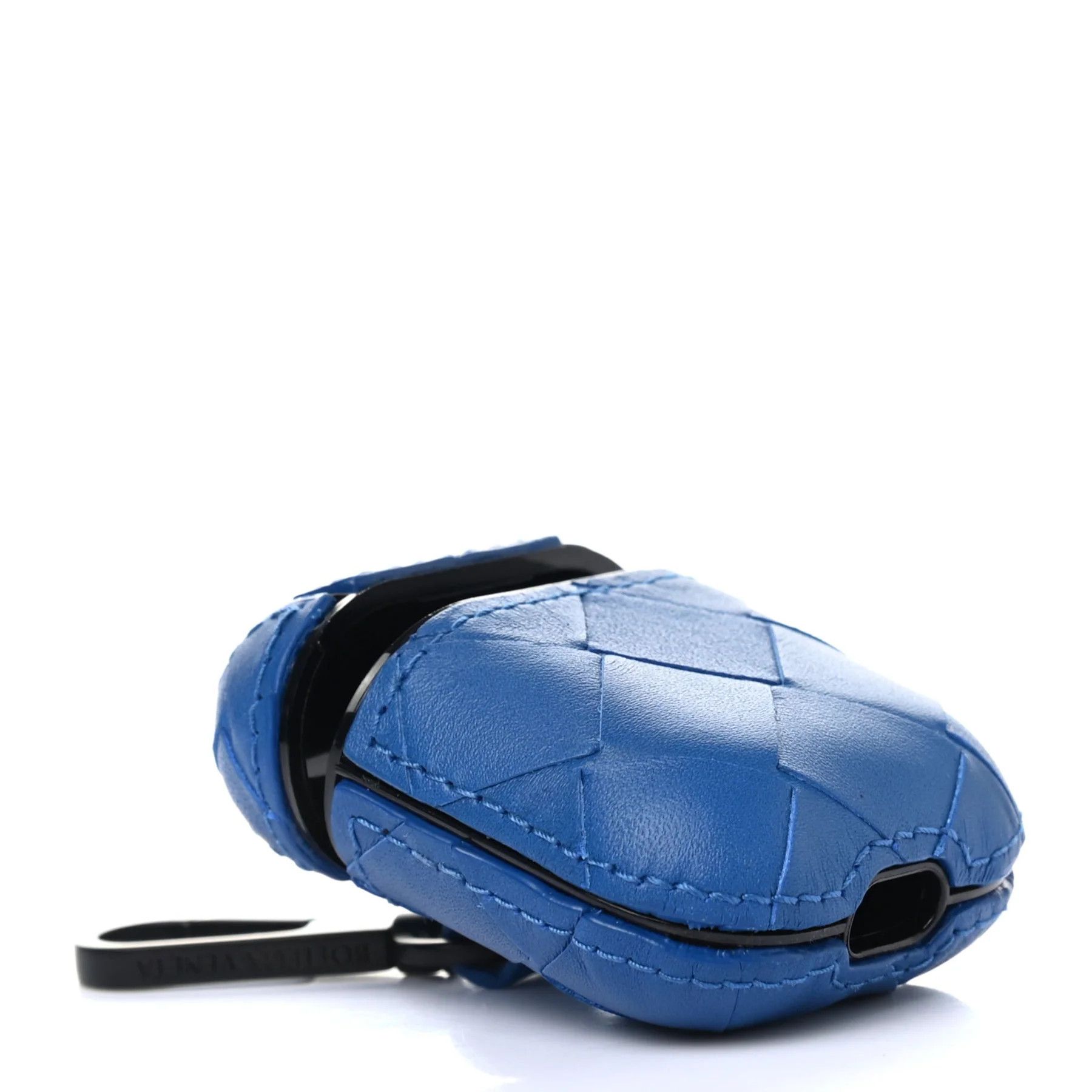 Bottega Veneta o1y0526 Size : OS / Leather Airpod Case in Blue/Black Size ONE SIZE - 2 Thumbnail