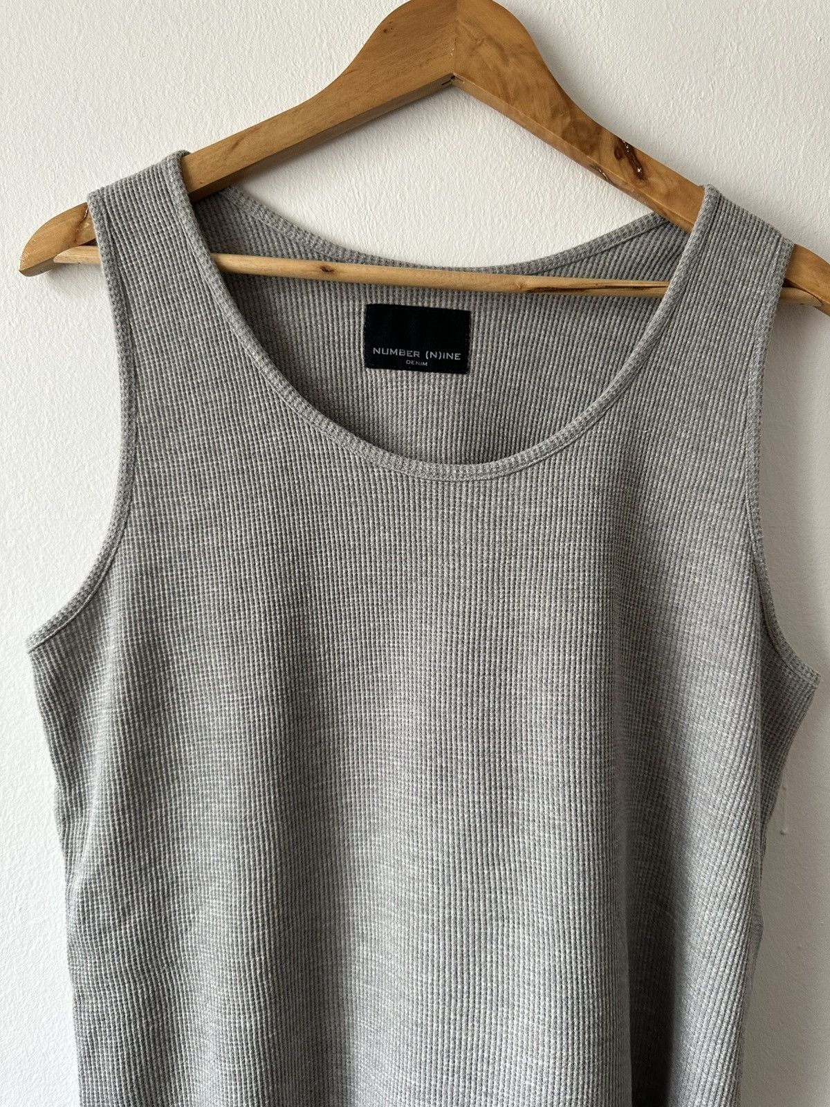 Other Number Nine Denim Waffle Tank Top Size US L / EU 52-54 / 3 - 3 Thumbnail