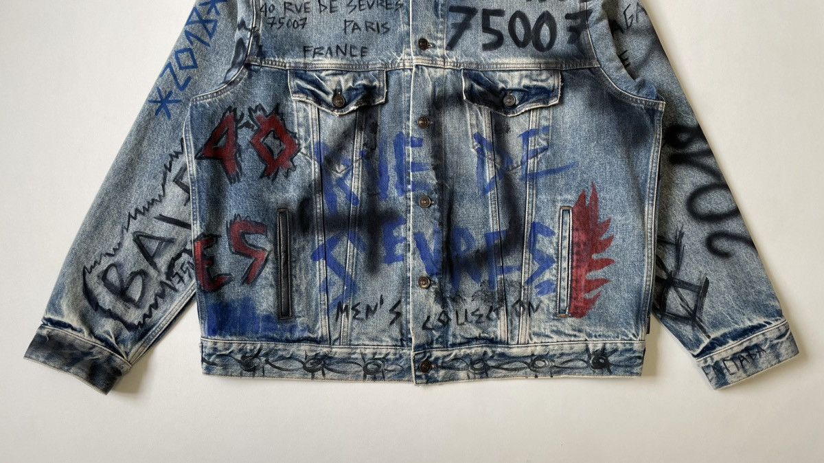 Balenciaga 2018 ‘Grafitti’ Denim Jacket Size US M / EU 48-50 / 2 - 10 Thumbnail