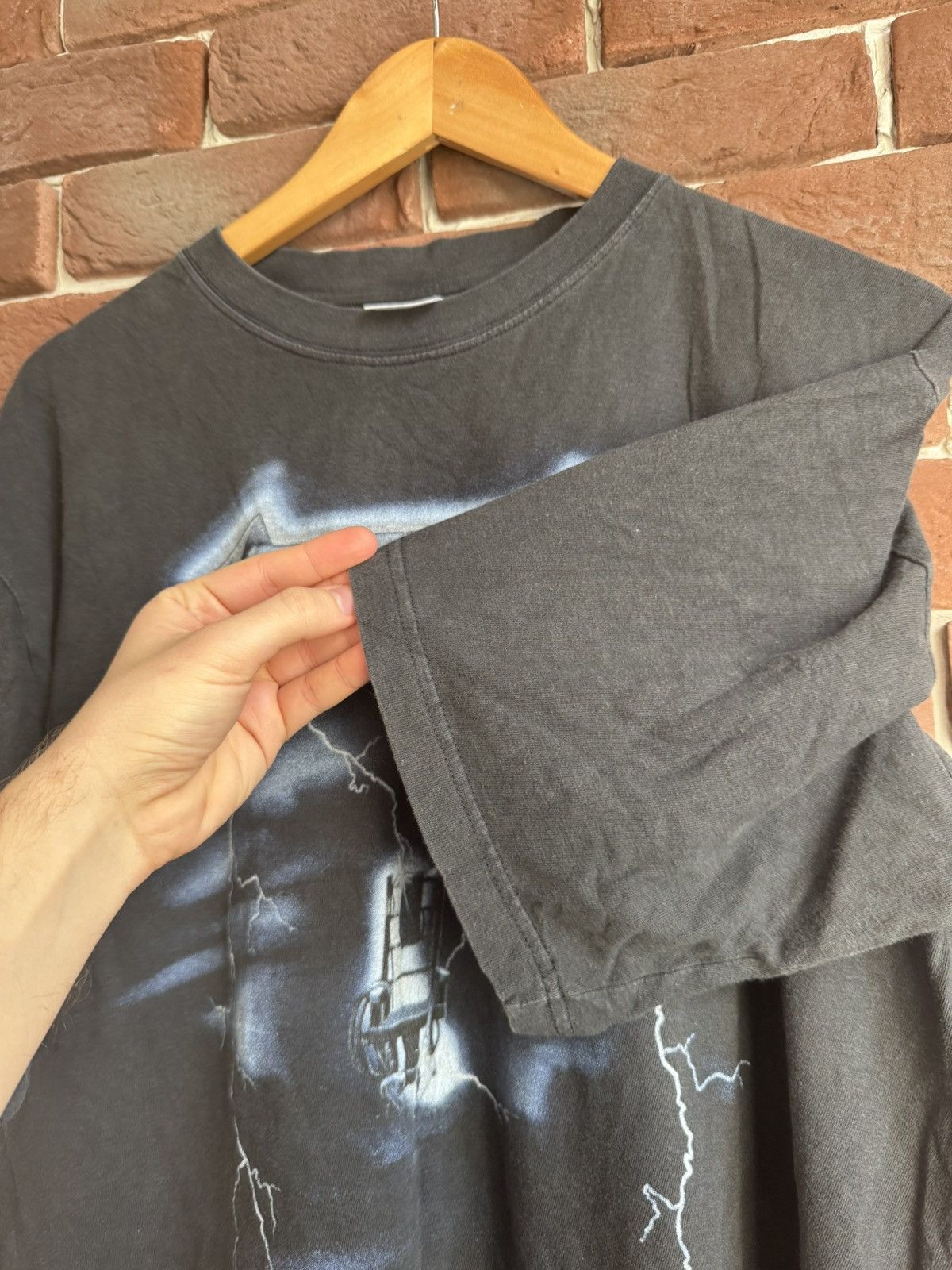 Band Tees Metallica Ride The Lightning Metal Band 90s Vintage T-Shirt Size US L / EU 52-54 / 3 - 6 Thumbnail