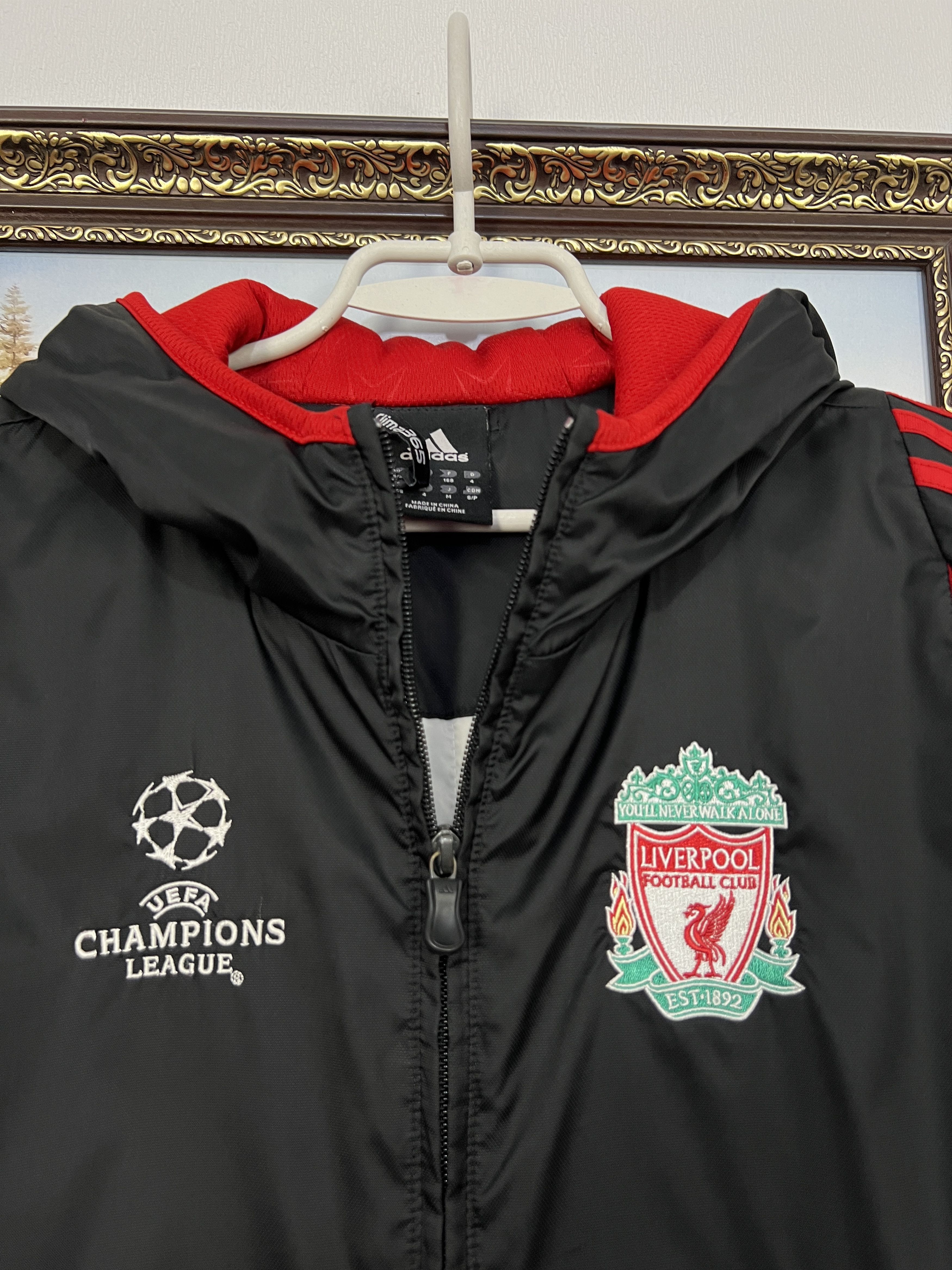 Adidas Vintage Adidas Liverpool Football Jacket Soccer Bomber Black Size US S / EU 44-46 / 1 - 3 Thumbnail