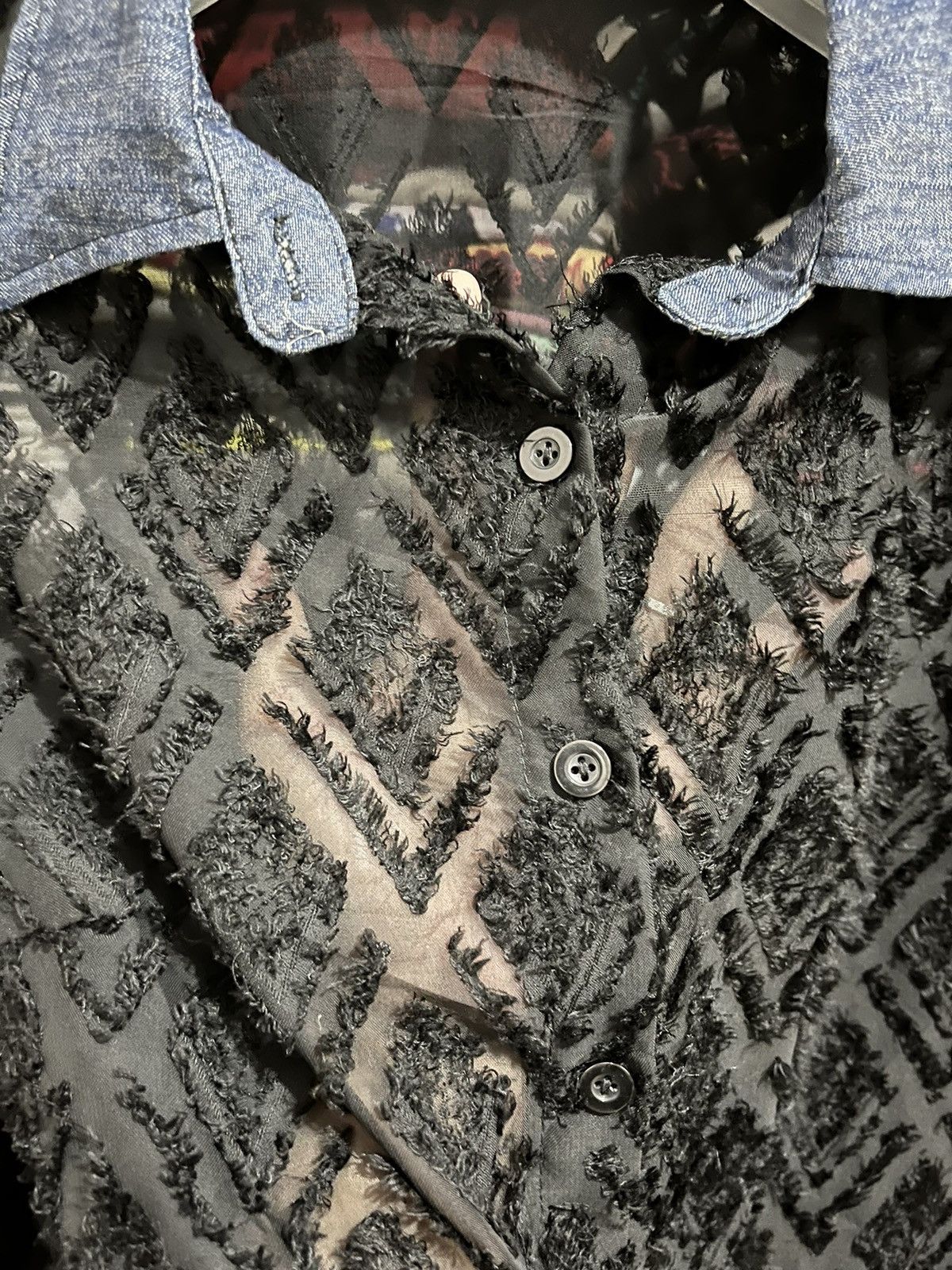 Designer × Japanese Brand Undefined mesh fur shirt Size S / US 4 / IT 40 - 4 Thumbnail