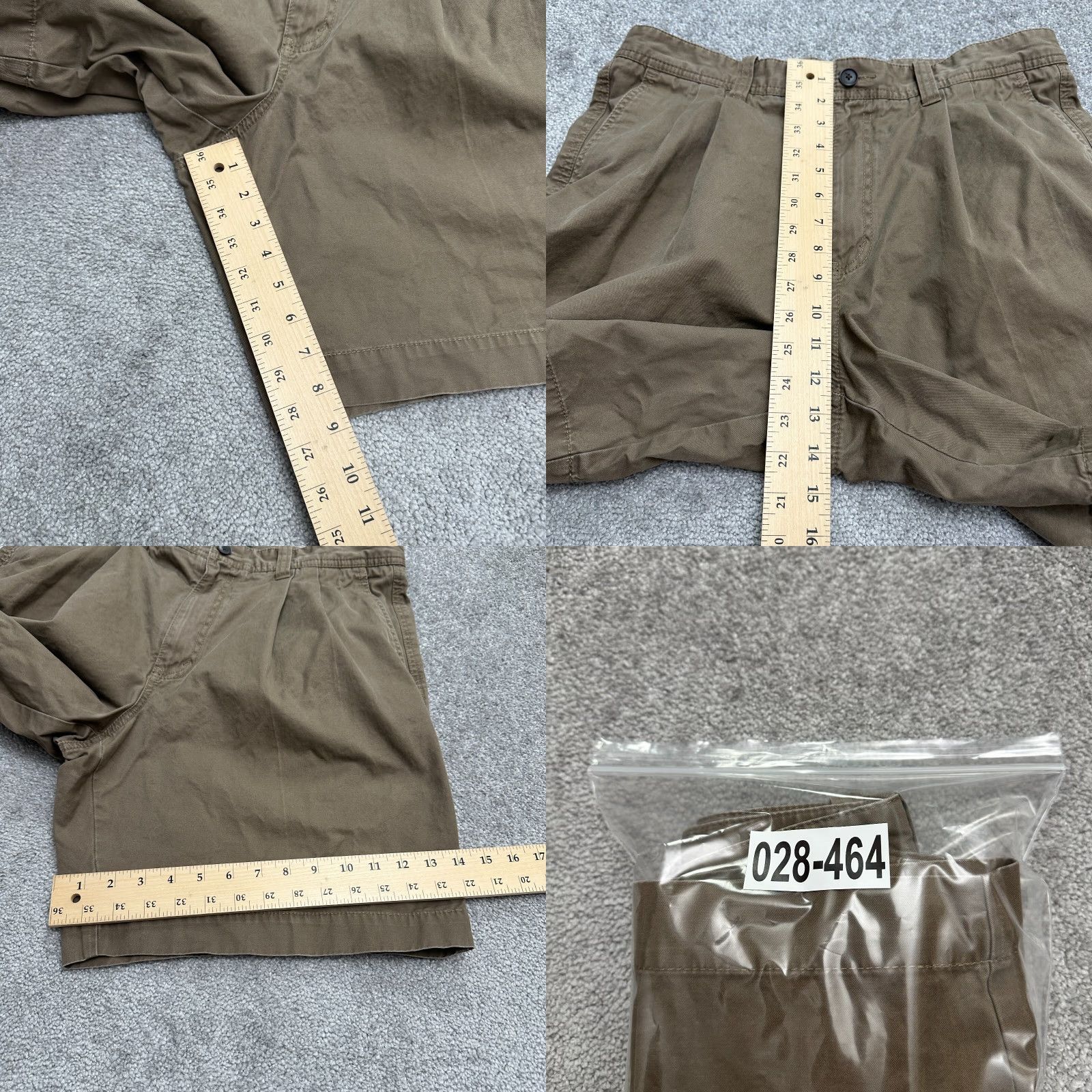 Eddie Bauer Eddie Bauer Chino Shorts Mens 35 Brown Pleated Front 100% Cotton Casual Outdoor Shirt Bag? Size US 35 - 9 Thumbnail