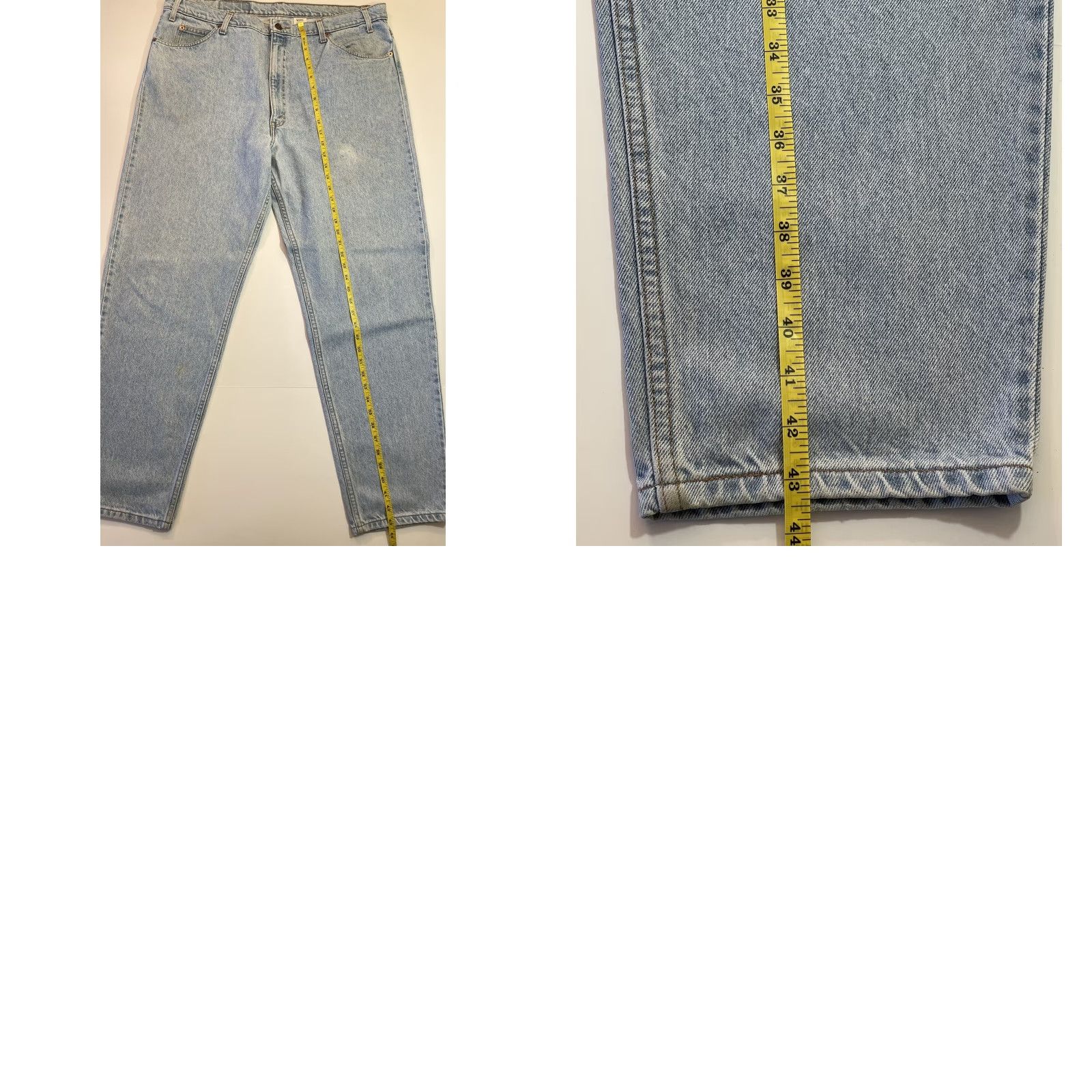 Levi's VINTAGE Levi's 550 Jeans - Denim - 42x32 - Relaxed Taper Fit - Orange Tab - 90s Era Mens Blue Denim Jeans Size US 42 / EU 58 - 8 Thumbnail