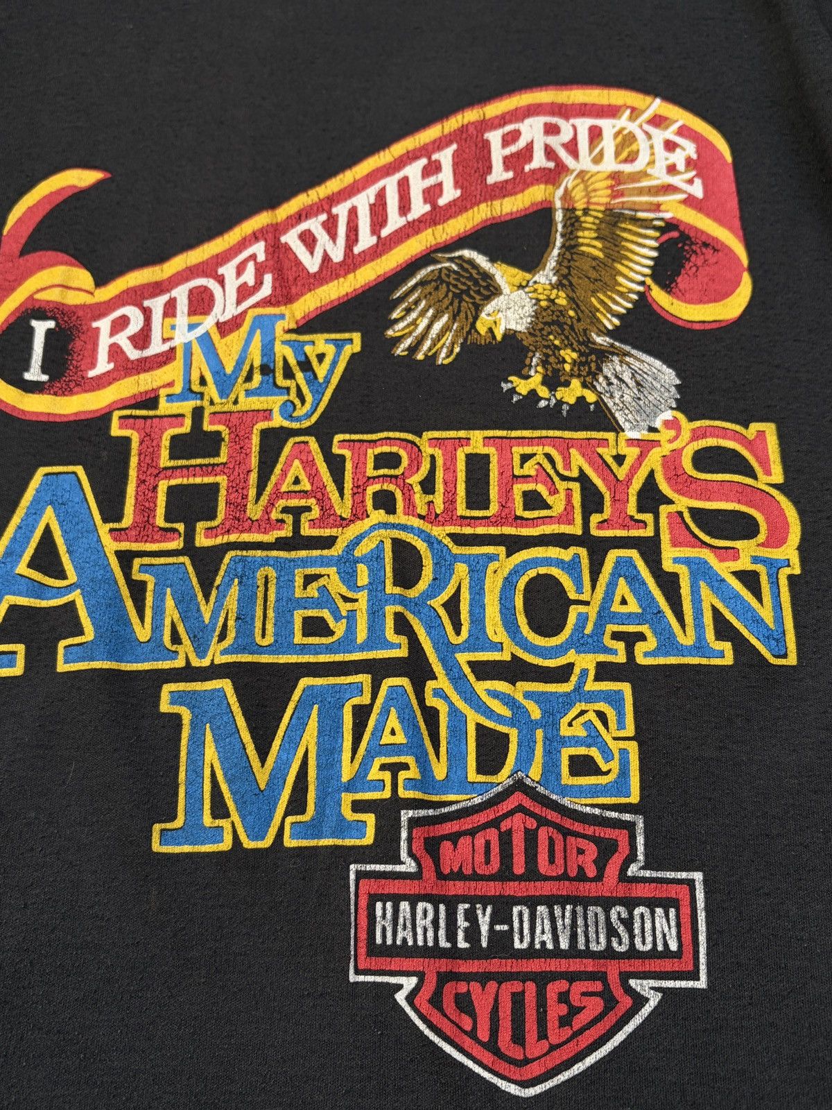 Harley Davidson Vintage 80s Harley Davidson Hollywood CA Eagle Tee L Size US L / EU 52-54 / 3 - 5 Thumbnail
