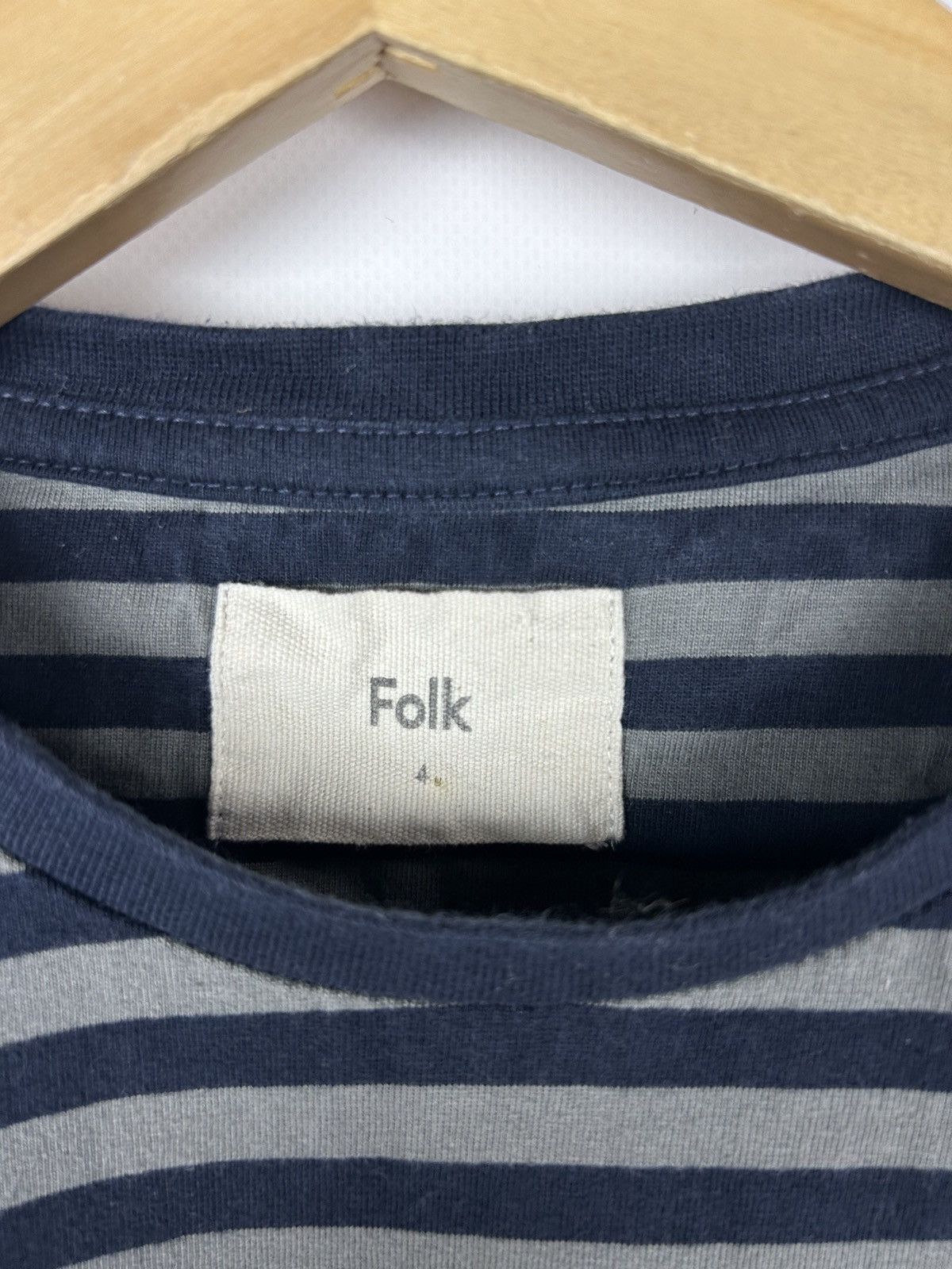 Folk Folk Striped Long Sleeve Tee Basic Streetwear luxury top Size US L / EU 52-54 / 3 - 3 Thumbnail