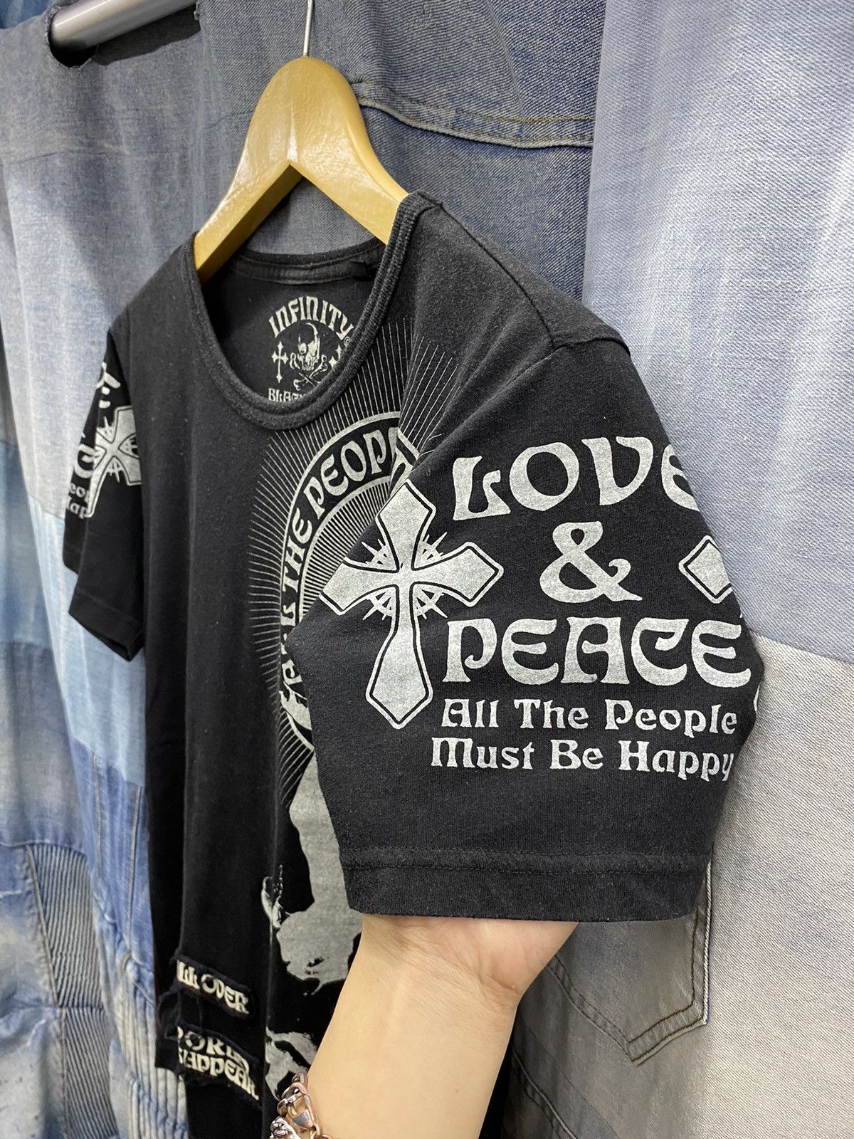 14th Addiction × Beauty Beast × Le Grande Bleu (L.G.B.) japanese brand infinity love & peace cross poem ifsx lgb ch Size US S / EU 44-46 / 1 - 6 Thumbnail