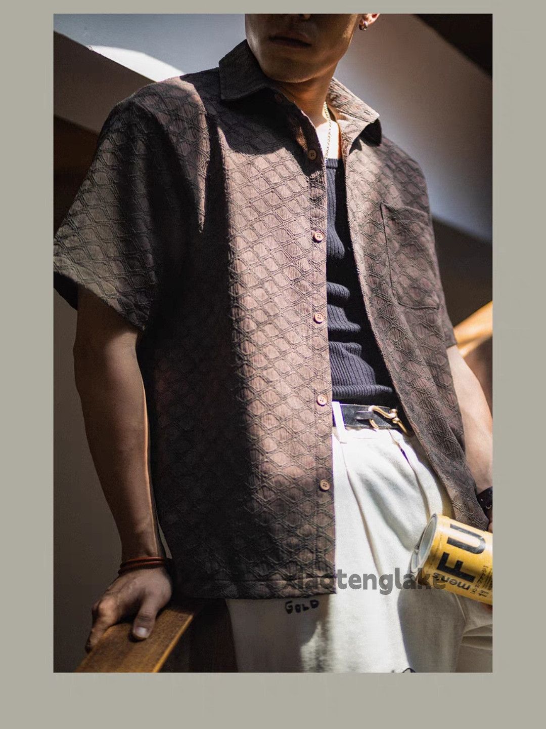 Vintage Unisex outdoor sports loose hiphop pattern party shirt Size US XXL / EU 58 / 5 - 2 Thumbnail