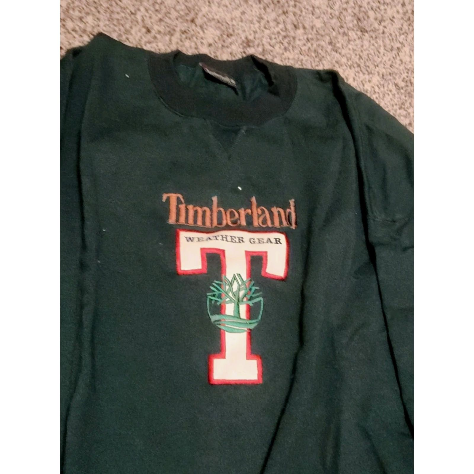 Timberland VINTAGE Timberland Green Crewneck Sweatshirt XL Men Embroidered 90s Y2K Pullover Sweatshirt Crew Neck Size US XL / EU 56 / 4 - 2 Thumbnail