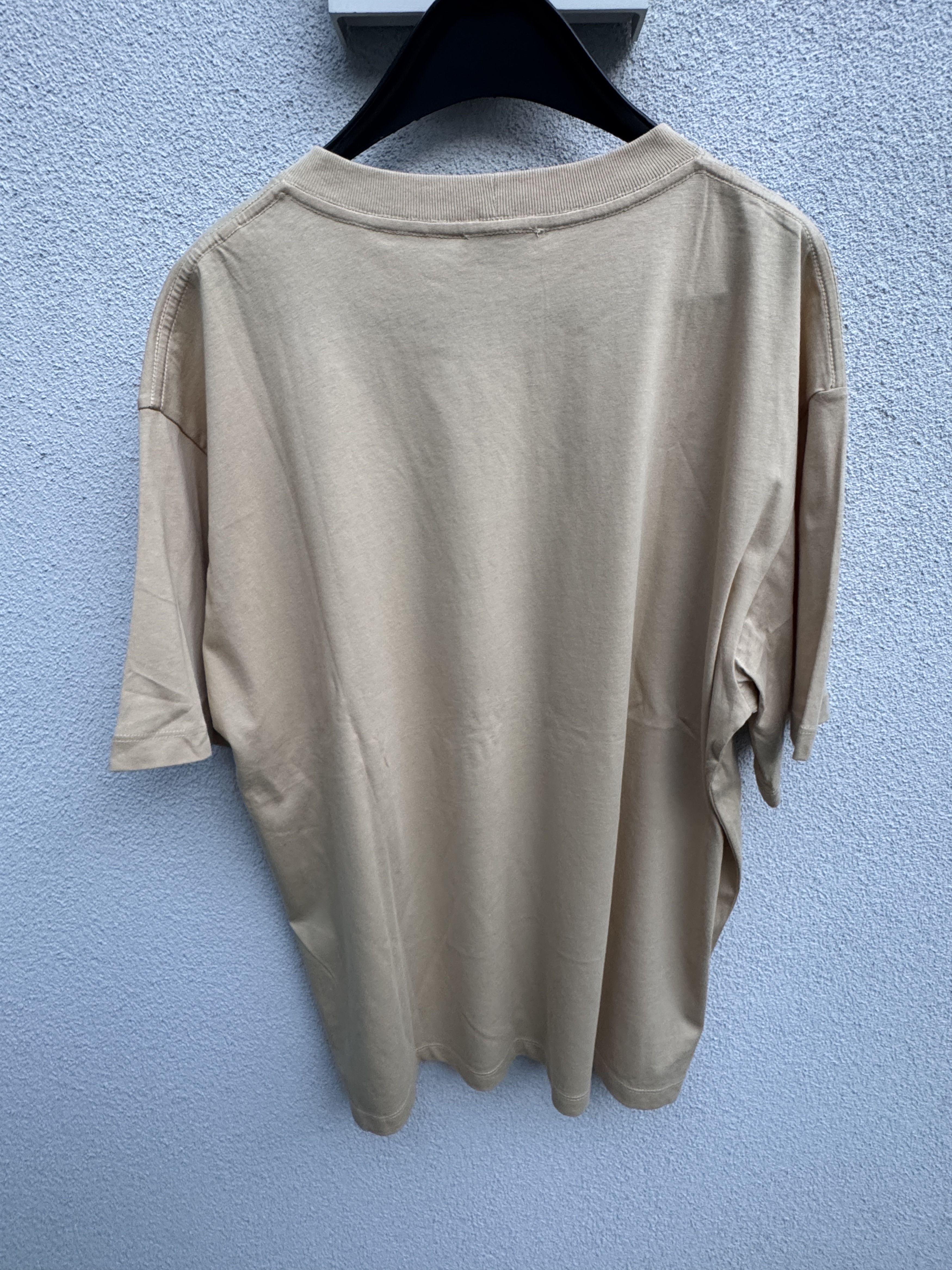 Sandro Thom Men Unisex Moonbeam Beige T-Shirt Cotton Modal Size M Size US M / EU 48-50 / 2 - 3 Thumbnail