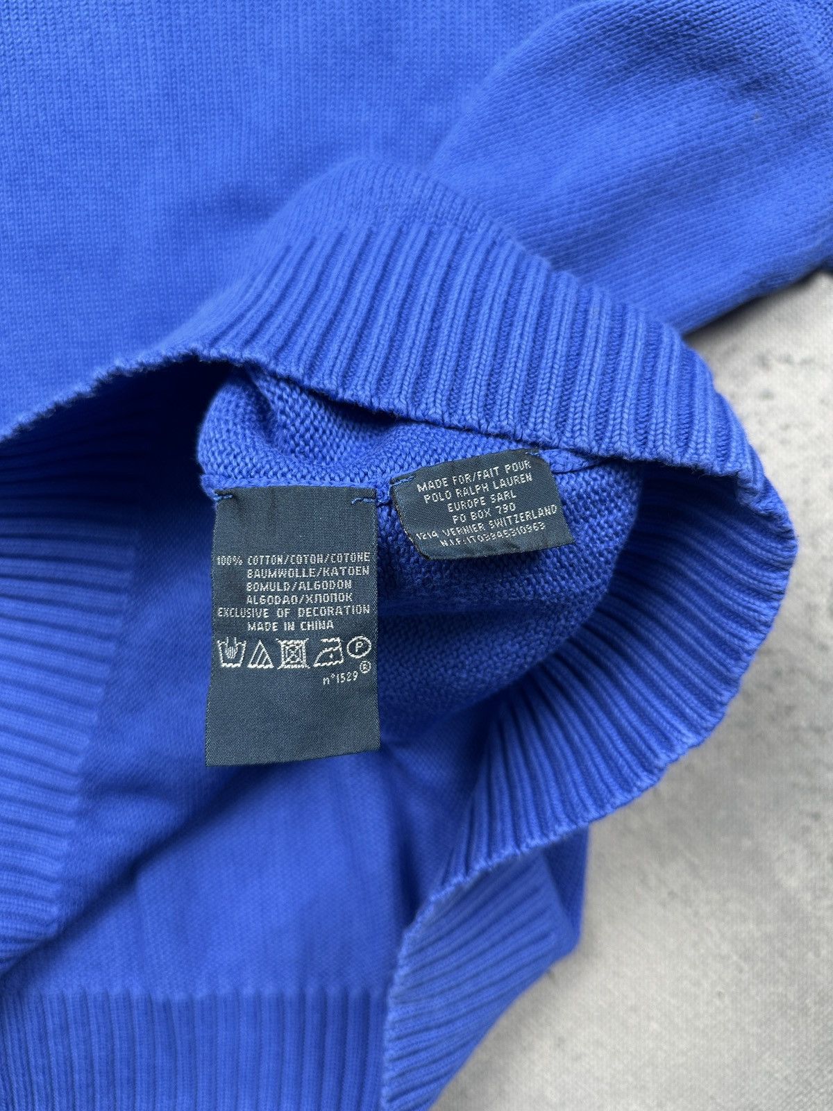 Polo Ralph Lauren Polo Ralph Lauren Classic Knit Sweater Blue Logo Crewneck Size US XXL / EU 58 / 5 - 10 Thumbnail
