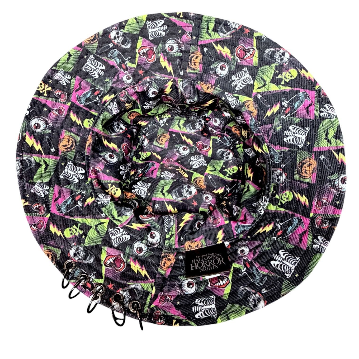 Universal Studios Halloween Horror Nights 24 Universal Graffiti Bucket Hat NWT Size ONE SIZE - 8 Thumbnail