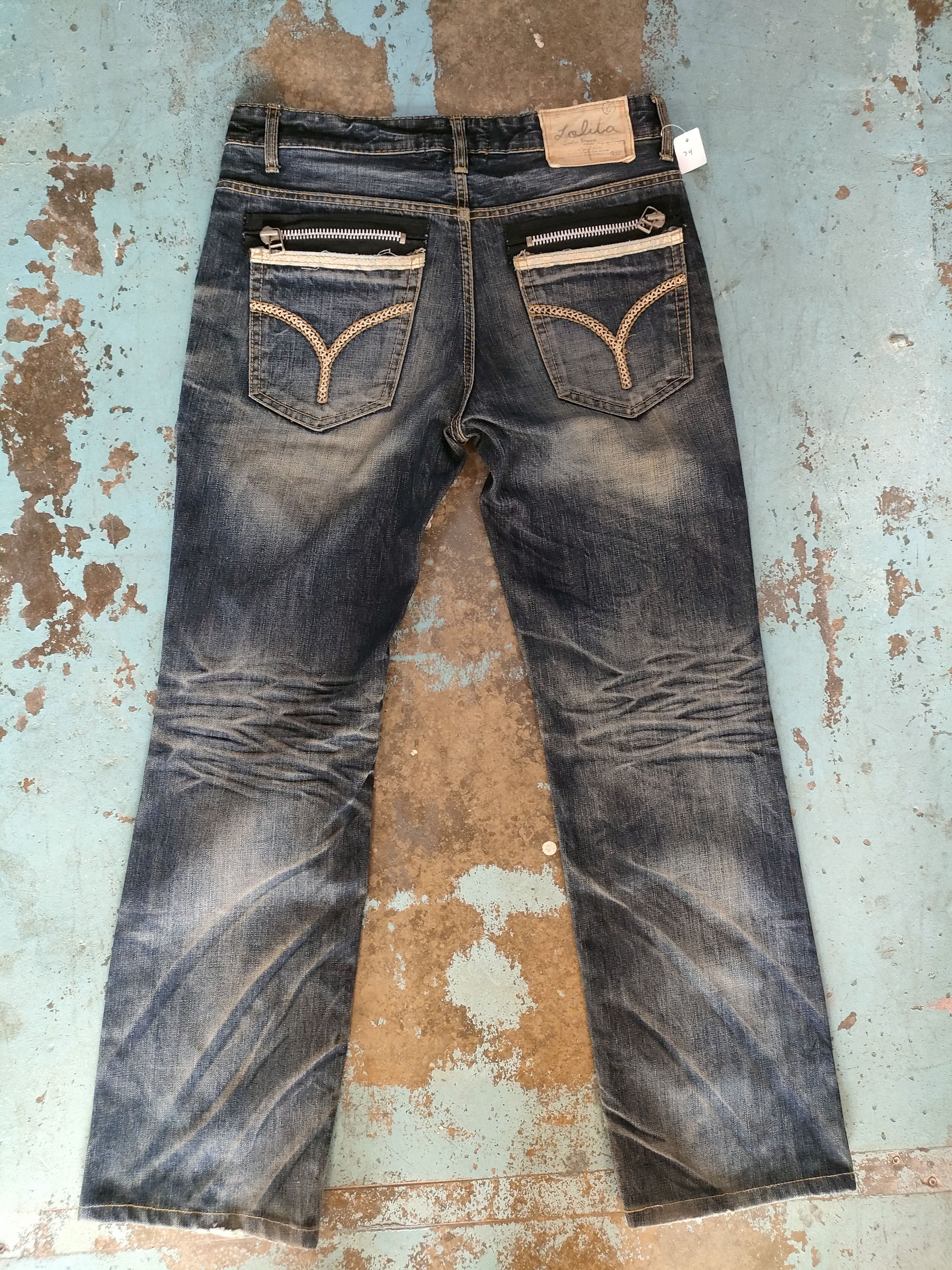 If Six Was Nine × Japanese Brand Lolita Flare Jeans Size US 33 - 4 Thumbnail