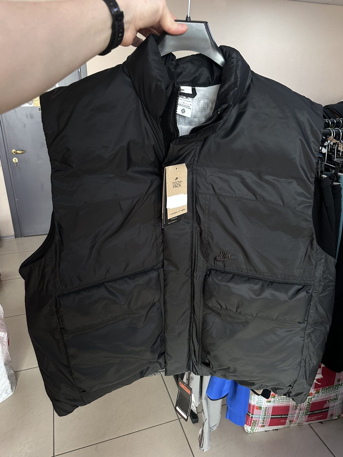 Nike × Vintage Nike tech pack vest size M-L oversized rare black drill Size US M / EU 48-50 / 2 - 1 Thumbnail