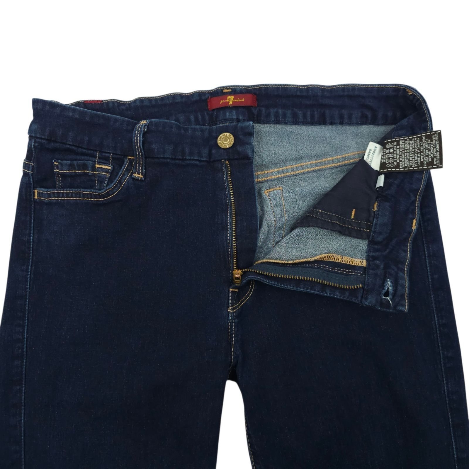 7 For All Mankind 7 For All Mankind Skinny Jeans 31 Dark Wash Blue Denim Size 29" - 9 Thumbnail
