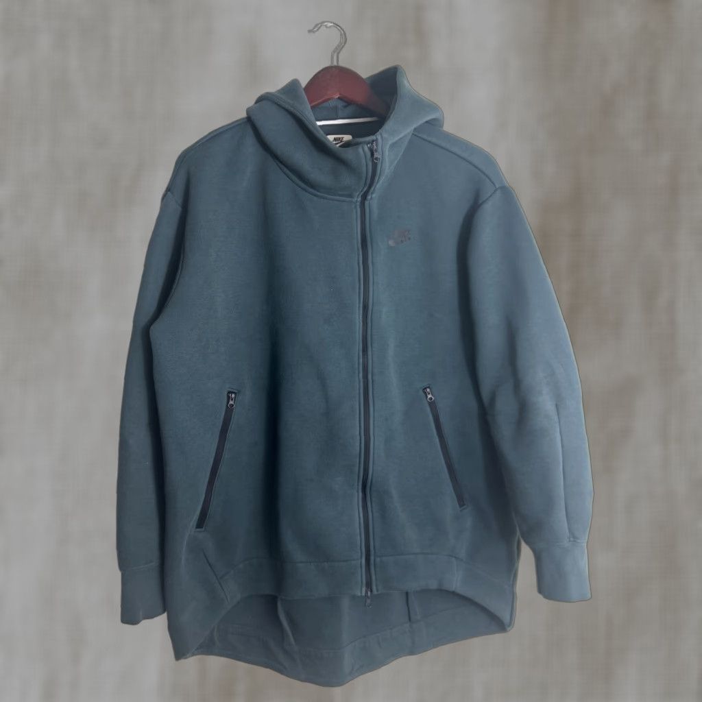 Nike Nike Sportswear Tech Fleece Hoodie Womens M Green Oversized Full Zip Size M / US 6-8 / IT 42-44 - 1 Thumbnail
