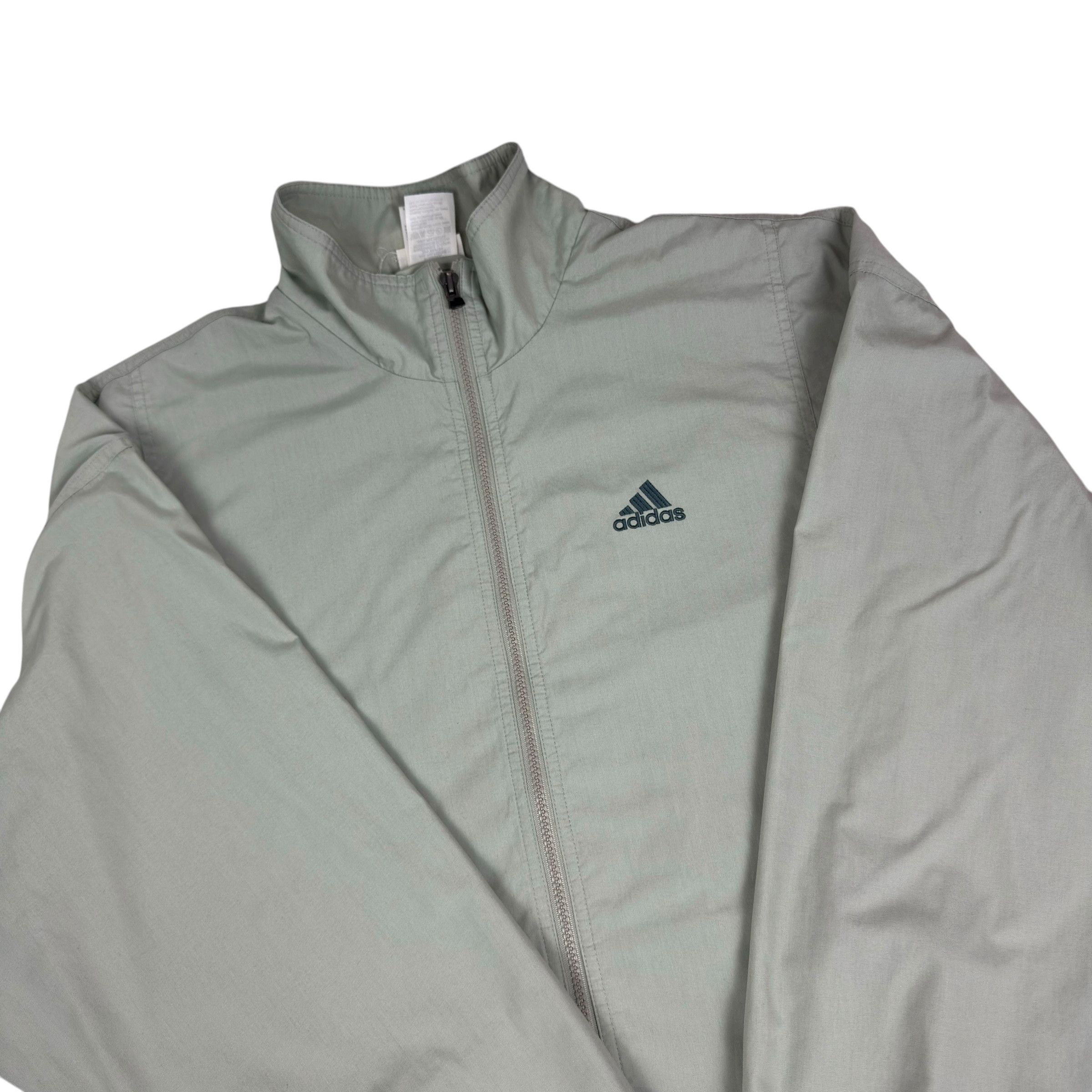 Adidas Adidas Men's Gray All-School Full Zip Windbreaker Jacket M Size US M / EU 48-50 / 2 - 5 Thumbnail