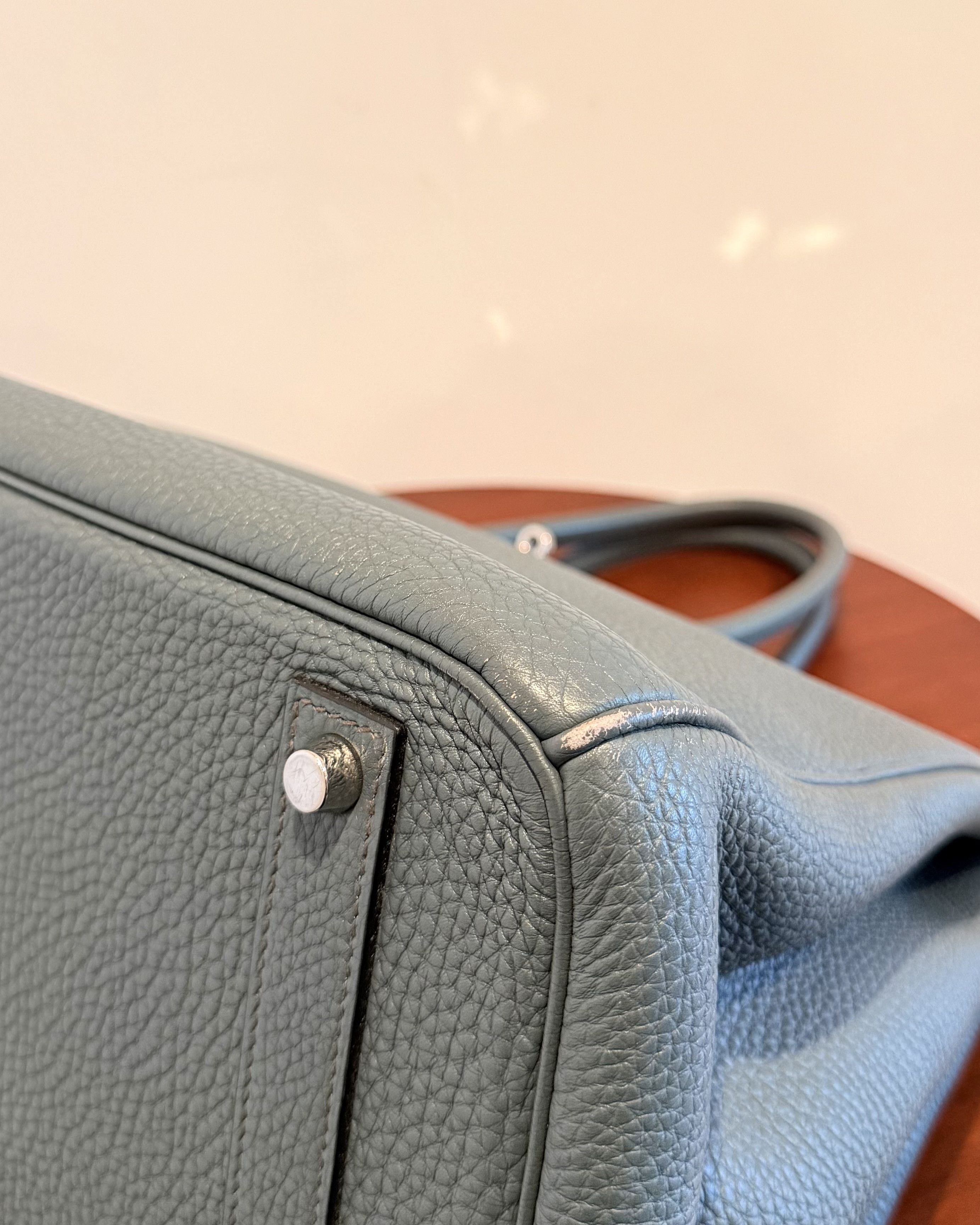 Hermes Hermes Bleu Orage Togo Birkin 40 Size ONE SIZE - 9 Thumbnail