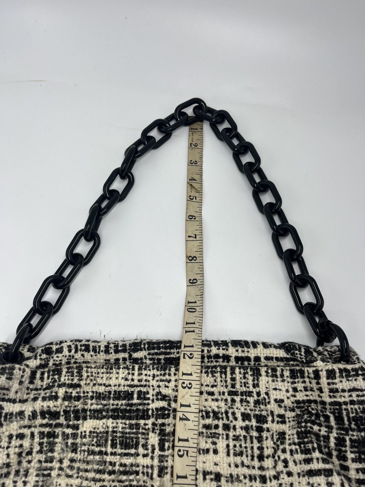 Prada Authentic PRADA Printed Tweed Turnlock Flap Bag Size ONE SIZE - 23 Thumbnail