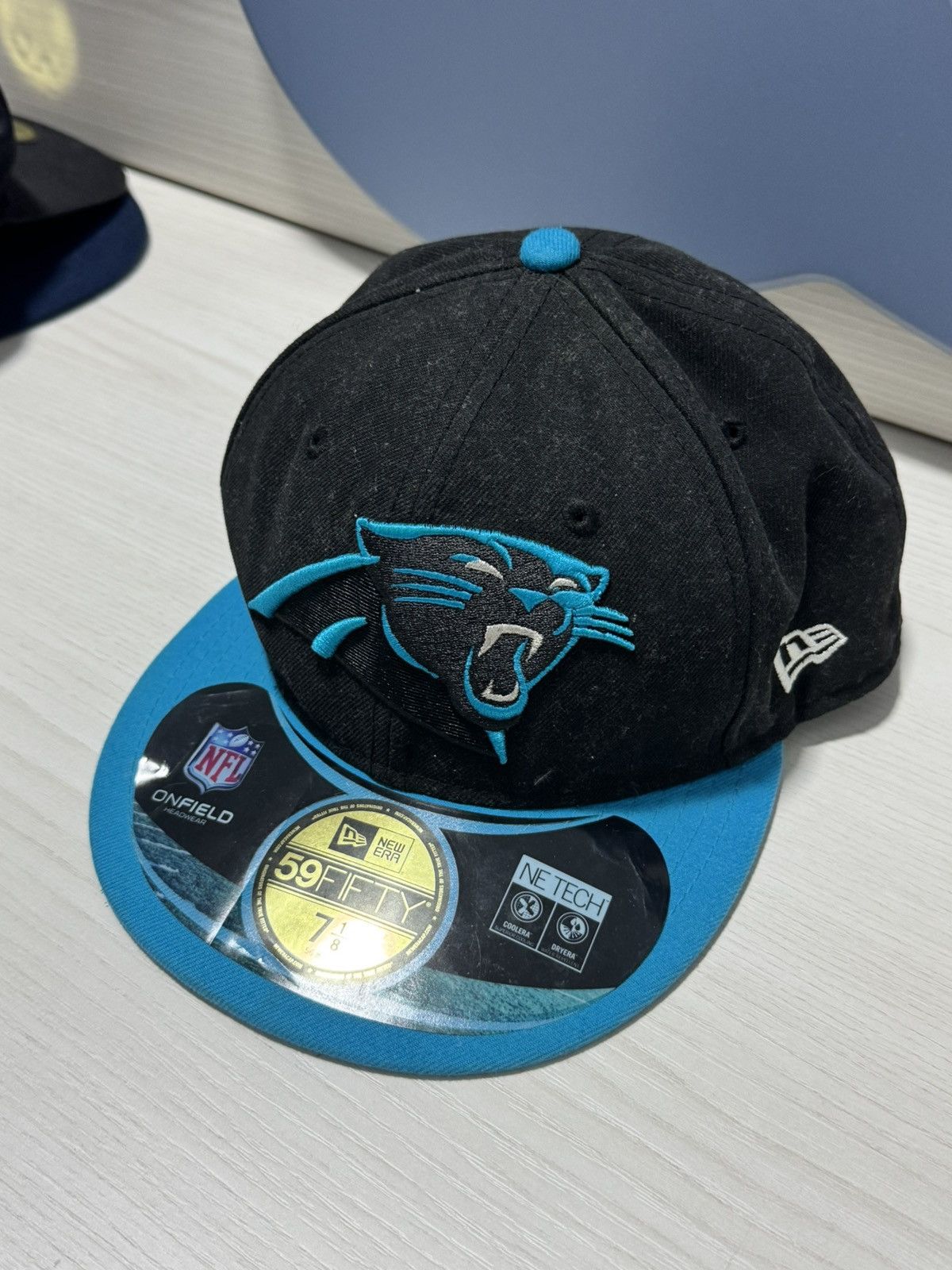 New Era New Era 59FIFTY Carolina Panthers Fitted Cap 7 1/8 NFL Black Size ONE SIZE - 1 Thumbnail