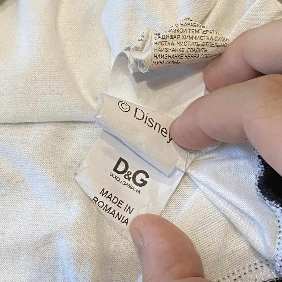 Dolce & Gabbana Dolce & Gabbana Mickey Mouse Raglan Ringer T-Shirt Size M / US 6-8 / IT 42-44 - 11 Thumbnail