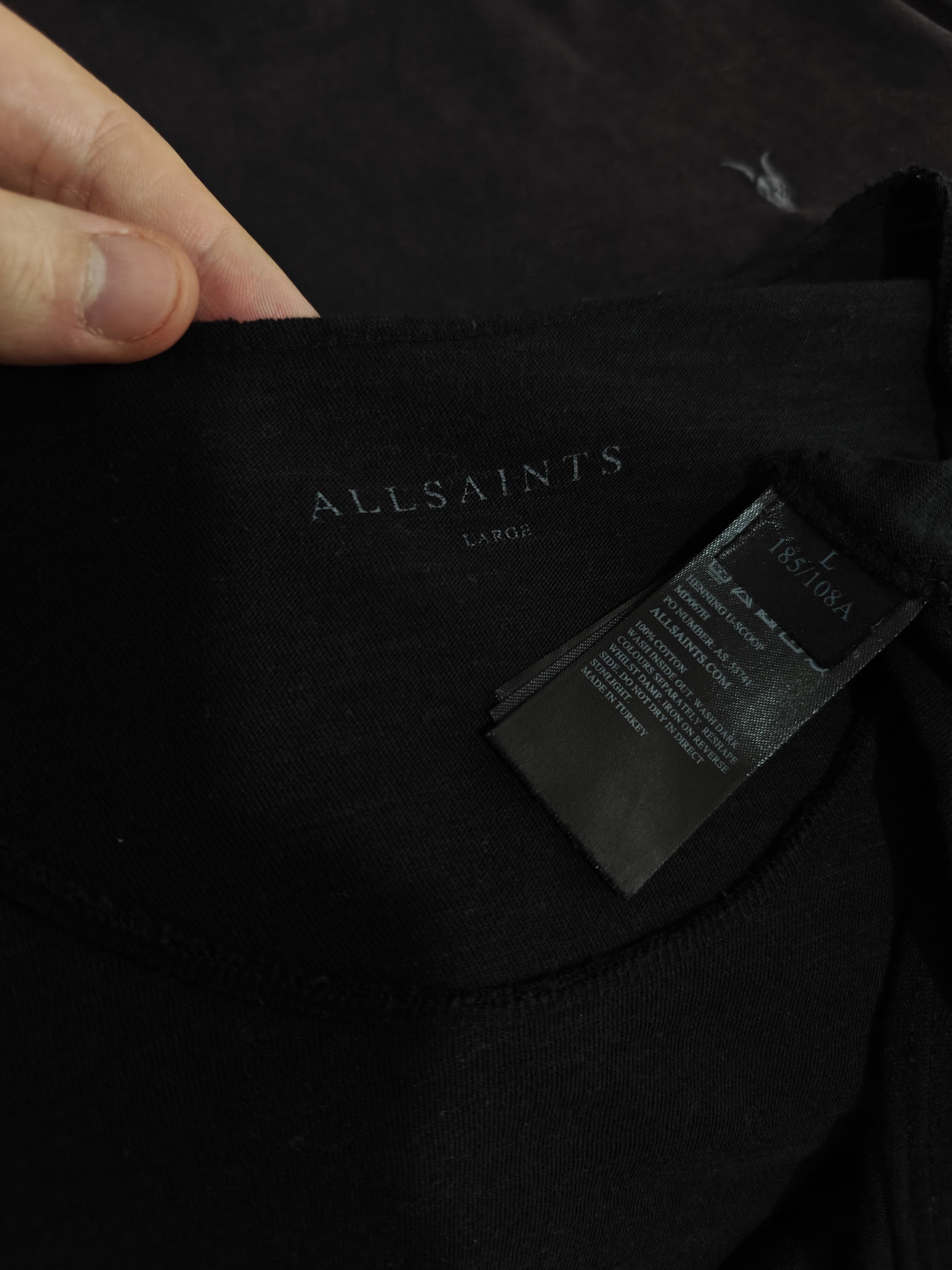 Allsaints Allsaints T-Shirt Henning U Scoop Tee Black size L Size US L / EU 52-54 / 3 - 8 Thumbnail