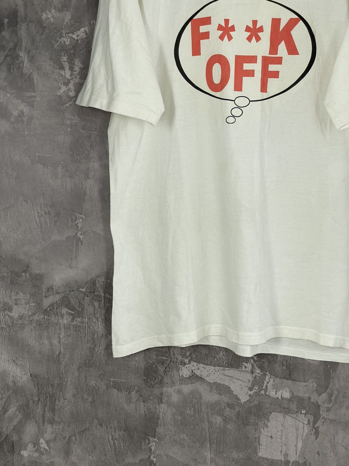 FUCT × Vintage Vintage Fuck Off Humour Distressed 90s Tshirt Size US M / EU 48-50 / 2 - 5 Thumbnail