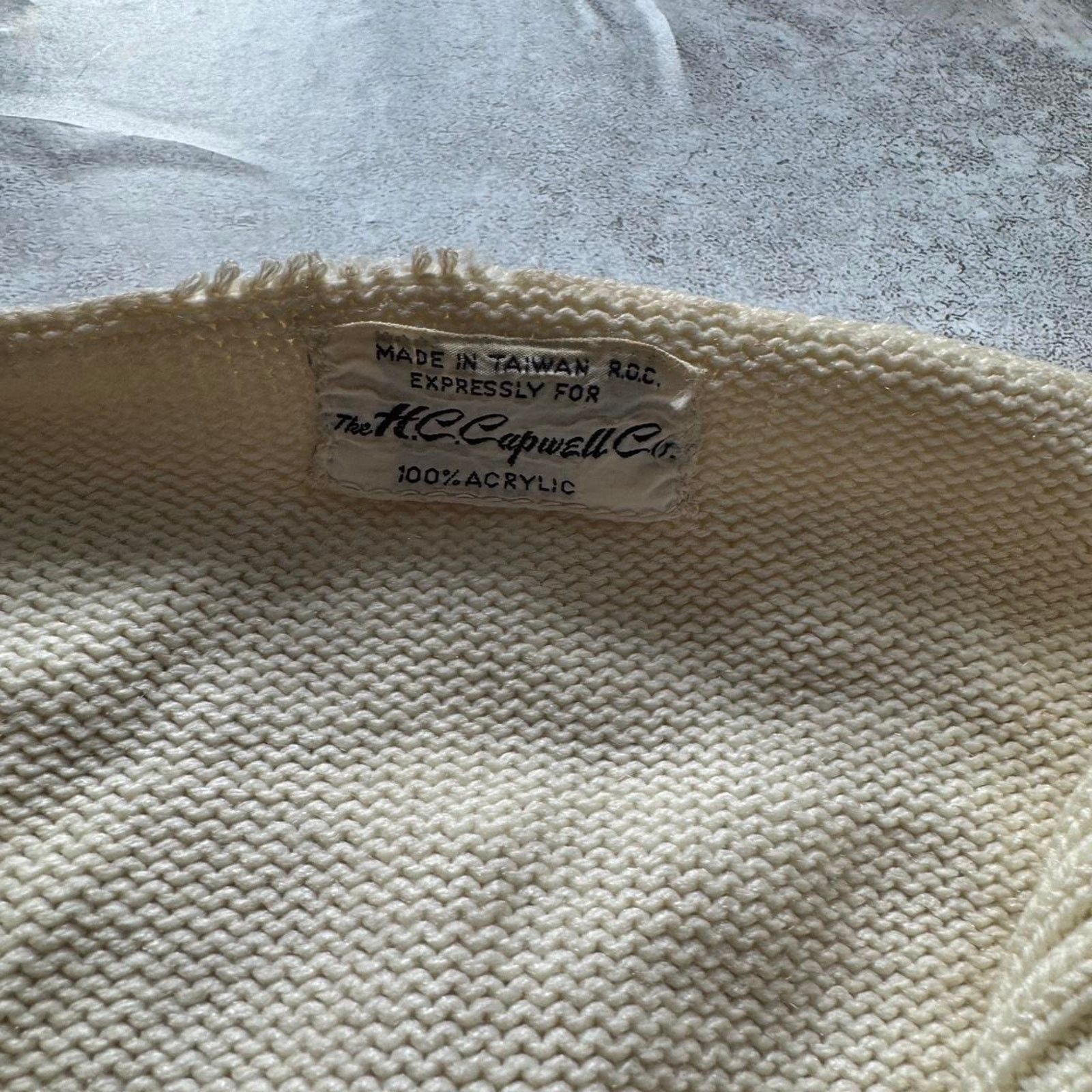Vintage Vintage 80s Cable Knit Cardigan HC Capwell Size Medium Size M / US 6-8 / IT 42-44 - 5 Thumbnail