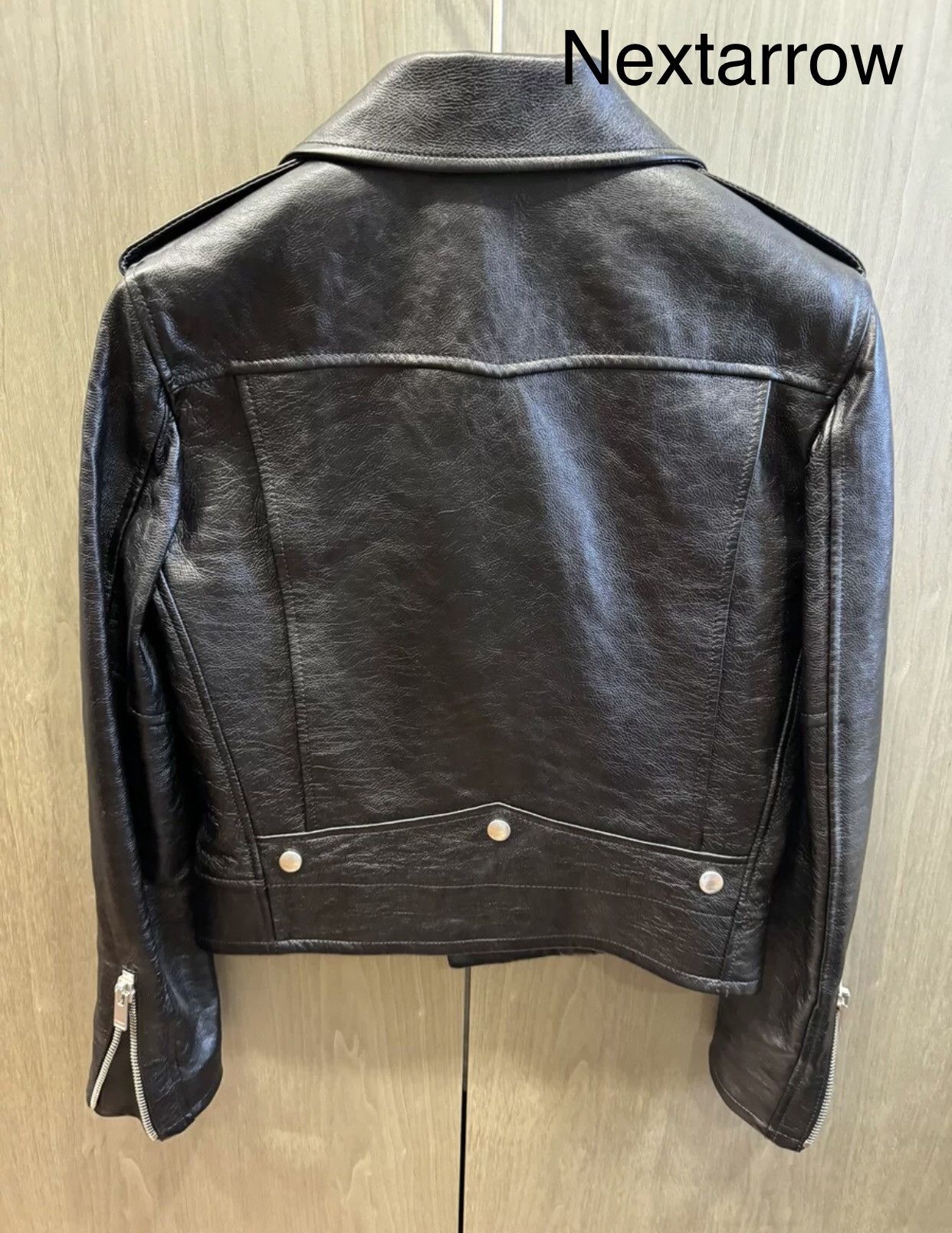 Saint Laurent Paris × Yves Saint Laurent Saint Laurent motorcycle leather jacket2412-Nextarrow Size XS / US 0-2 / IT 36-38 - 2 Thumbnail
