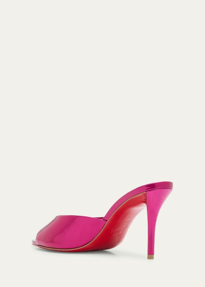 Christian Louboutin os11x0526 Miss Z Mules Sandals in Pink Size US 7 / IT 37 - 4 Thumbnail
